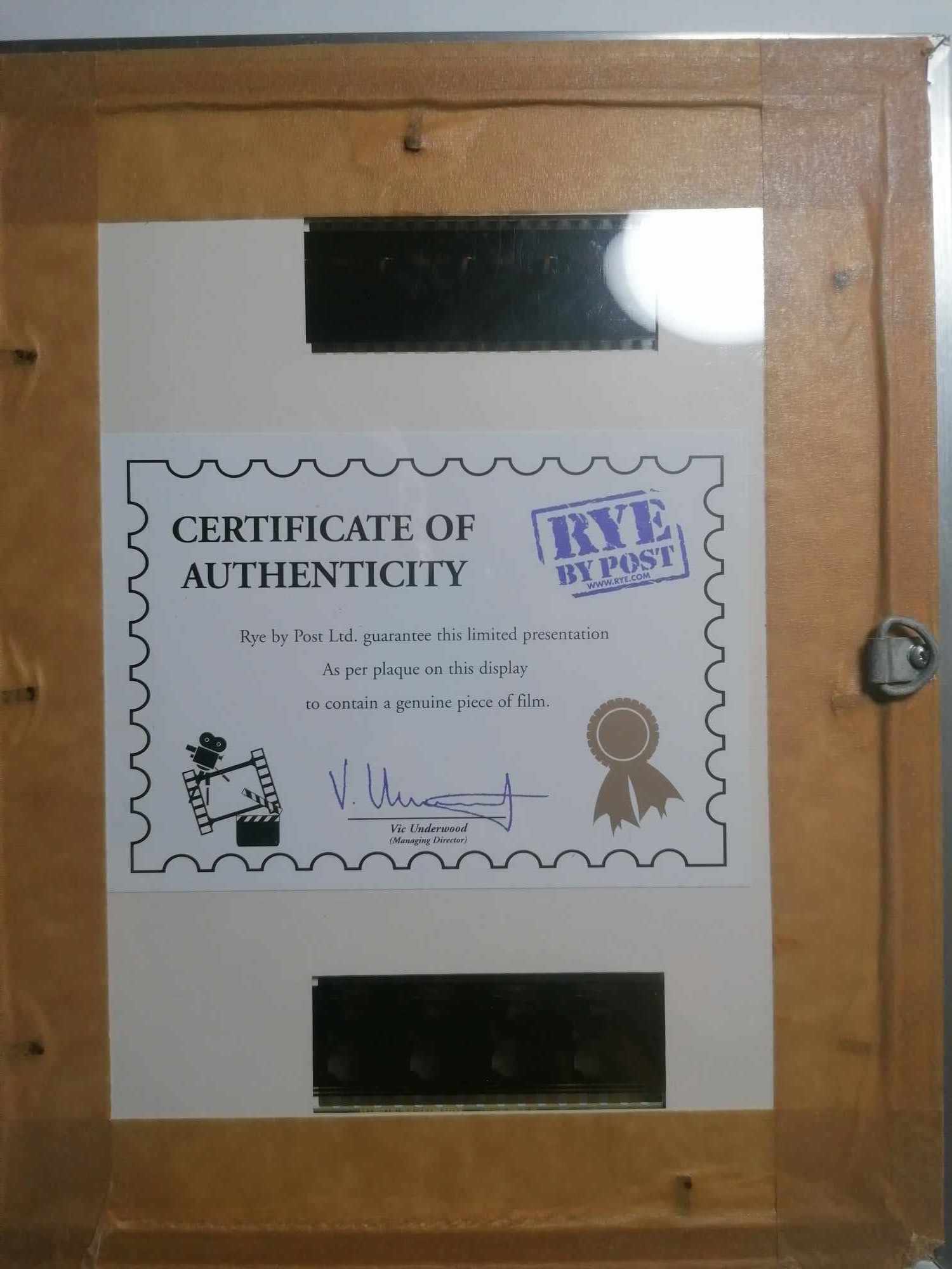 Limited edition Original double cell film strip of Pulp Fiction S2 410/1000