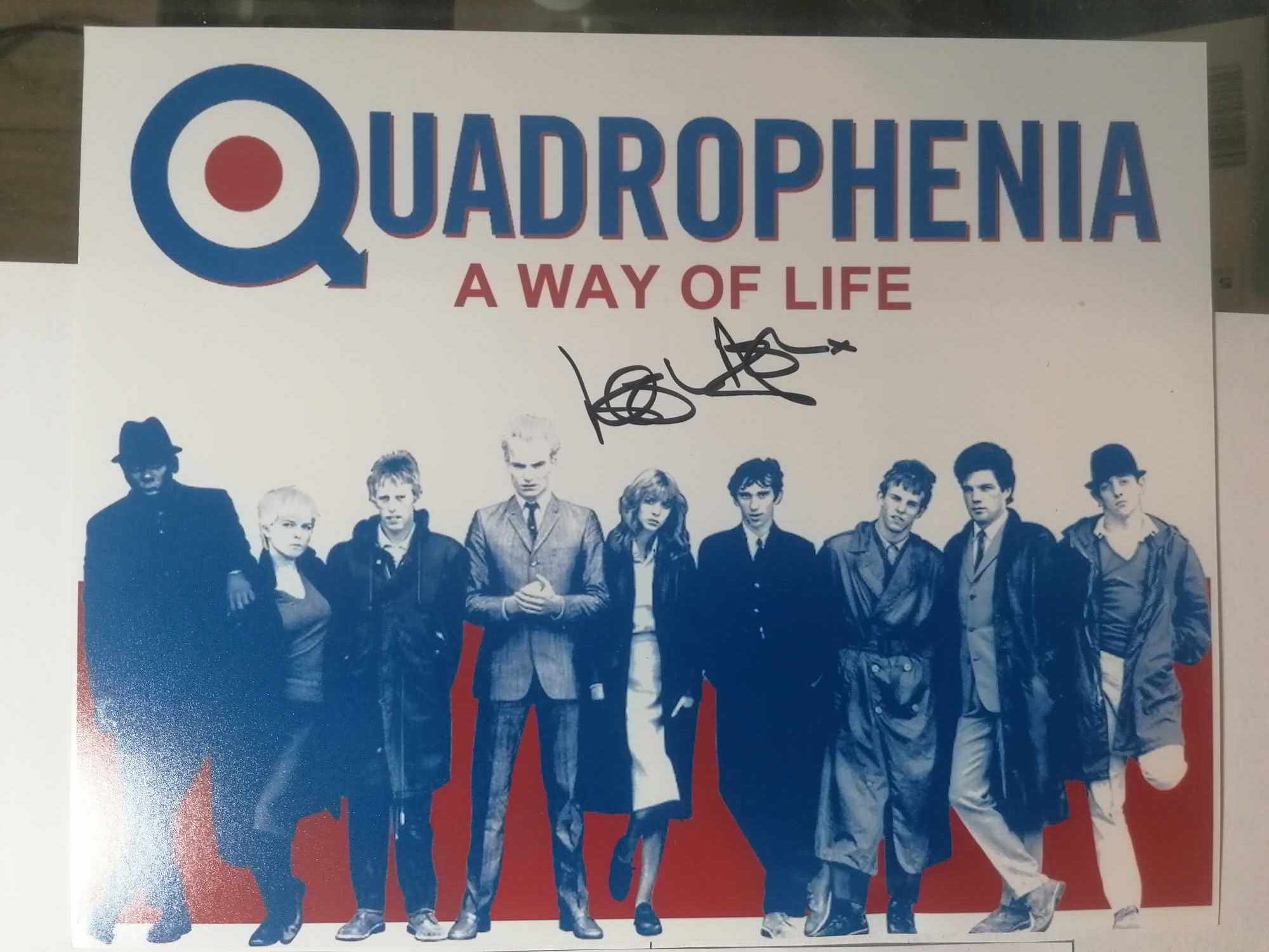 QUADROPHENIA PHOTO CARD WITH LESLIE ASH AUTOGRAPH AND COA as new