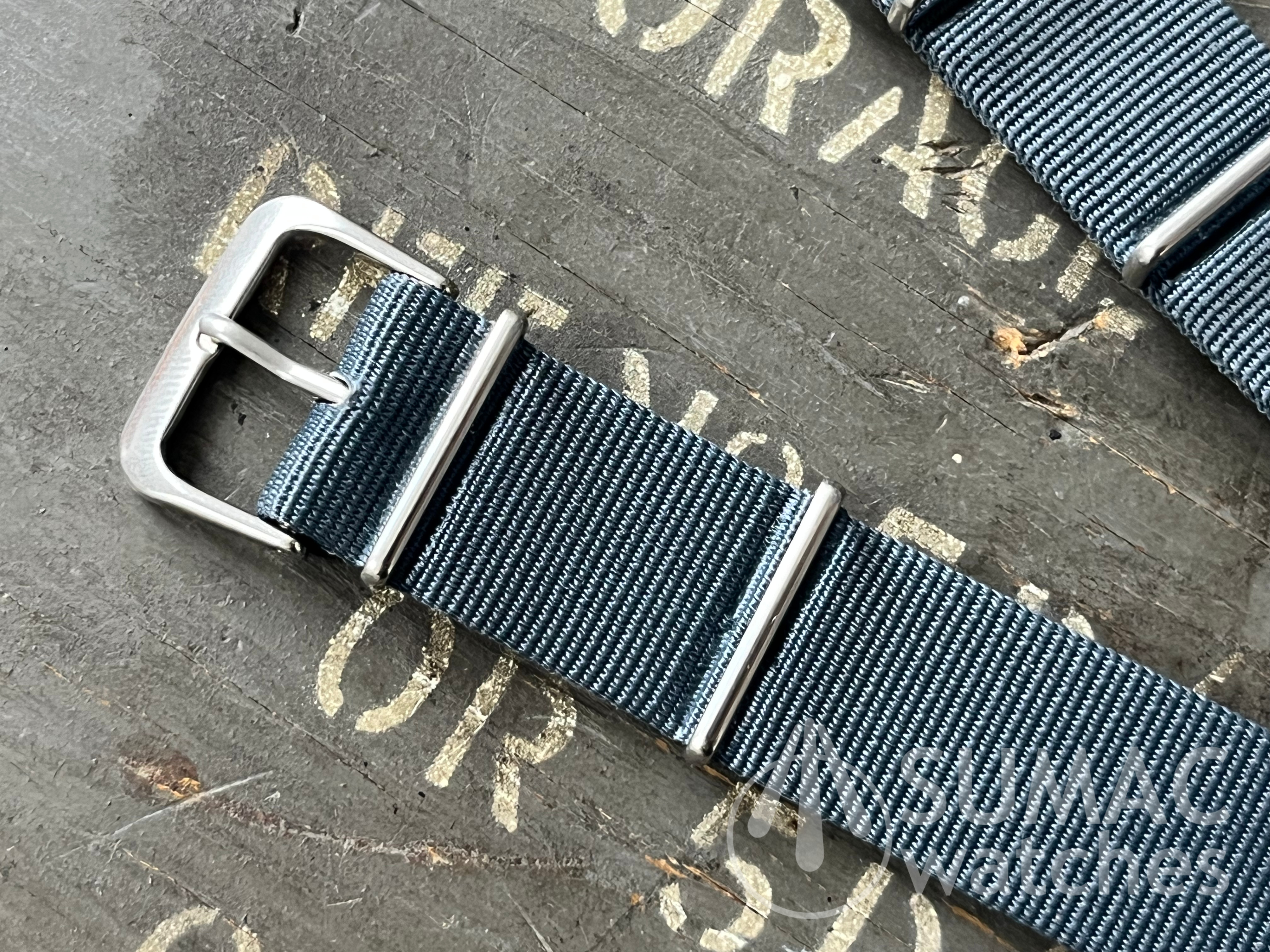 NOS 18mm 1990s/2000s MoD Phoenix-type heat-bonded grey strap