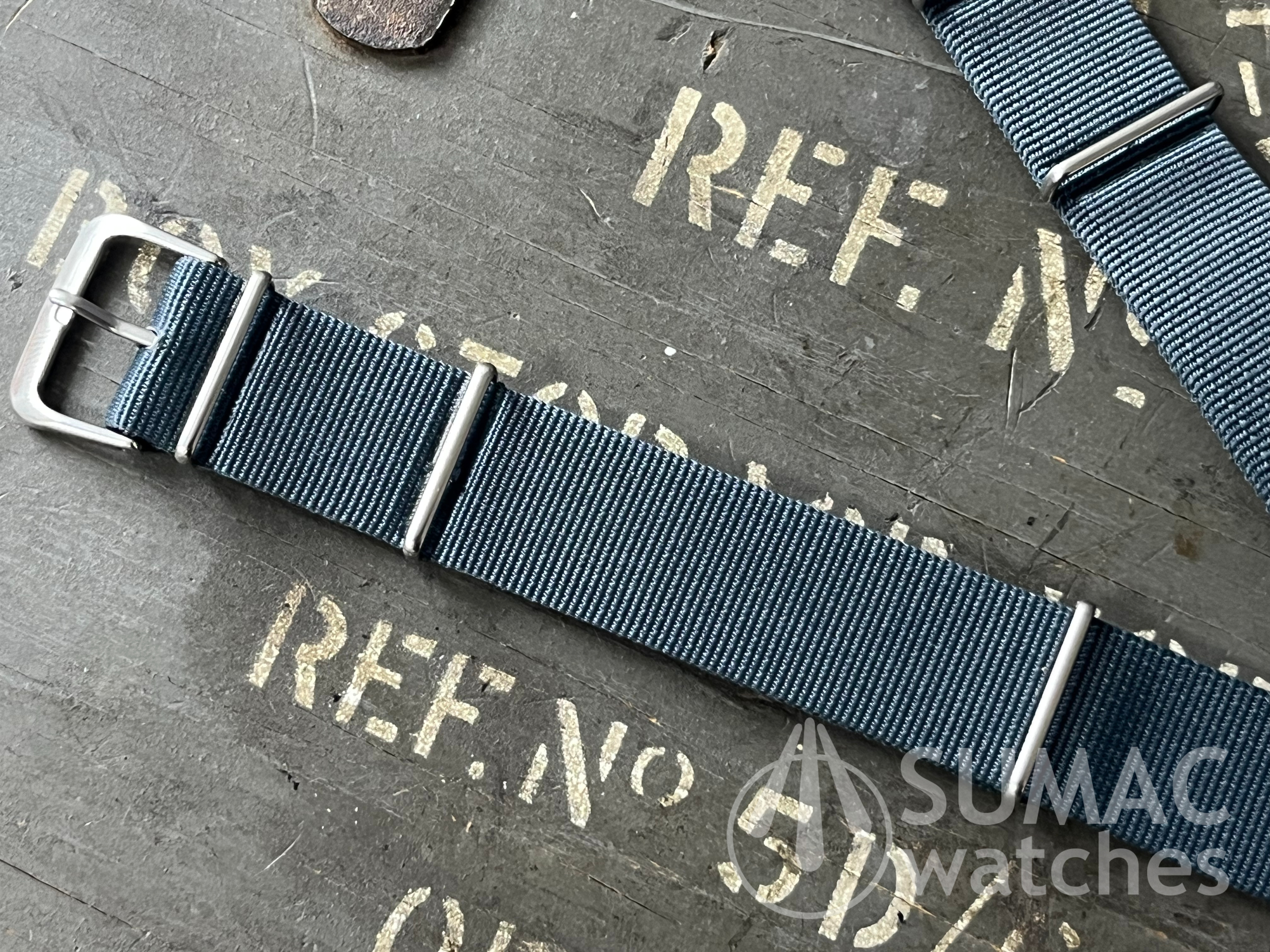 NOS 18mm 1990s/2000s MoD Phoenix-type heat-bonded grey strap