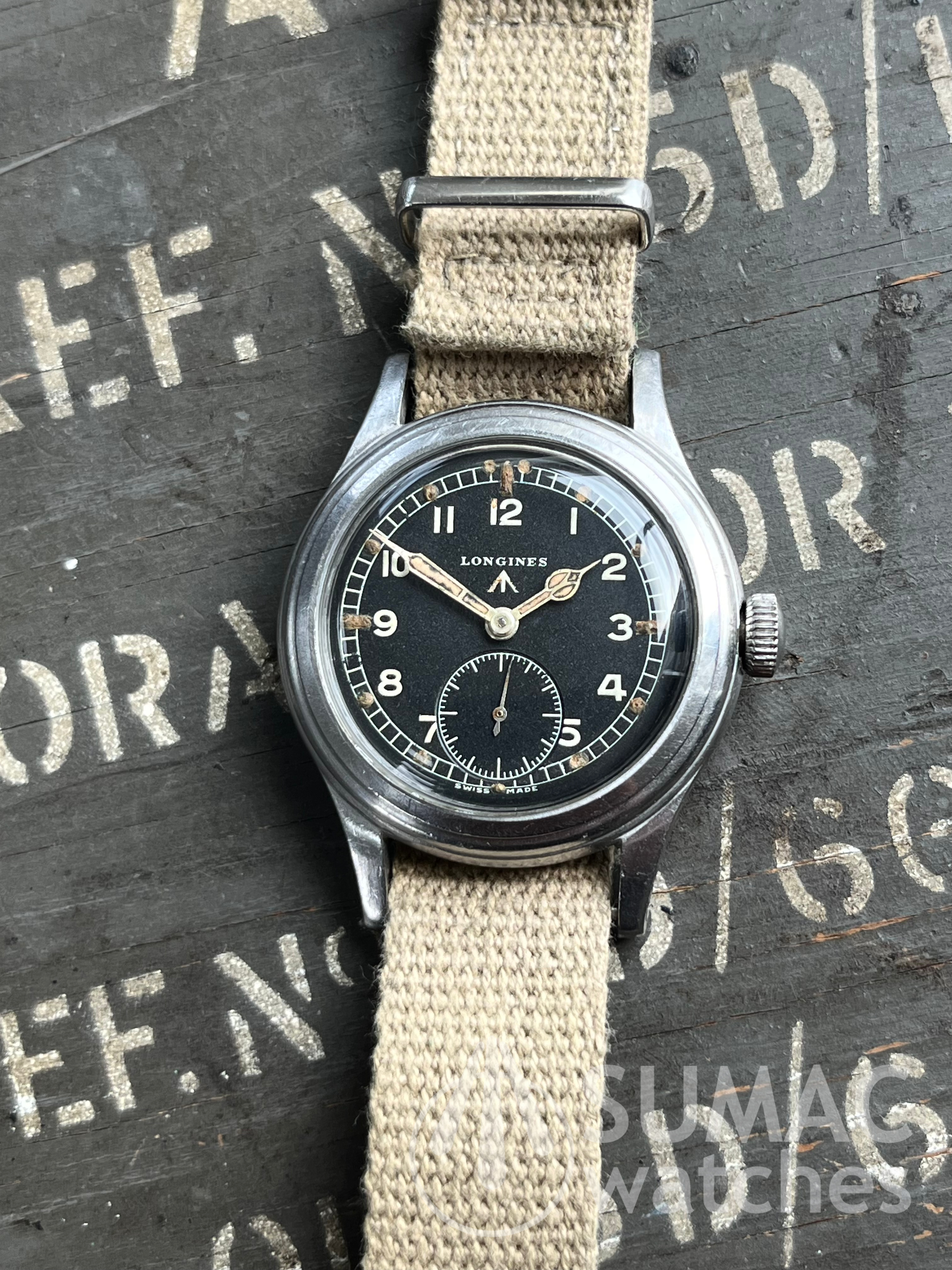 1944/45 WW2 Longines 'Greenlander' WWW 'Dirty Dozen' mechanical hand winding wristwatch
