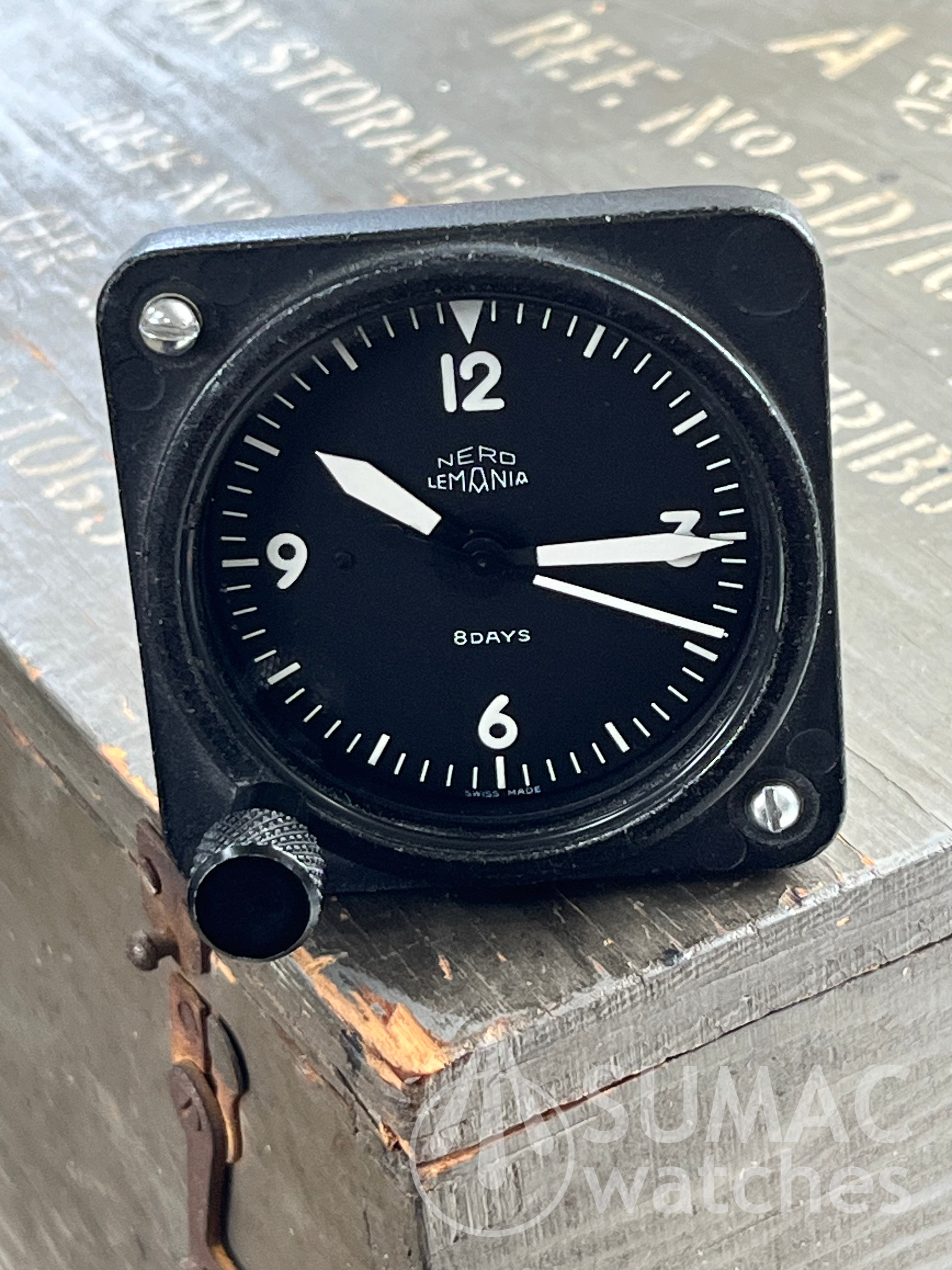 Nero Lemania '8 day' MoD/RAF issue cockpit clock