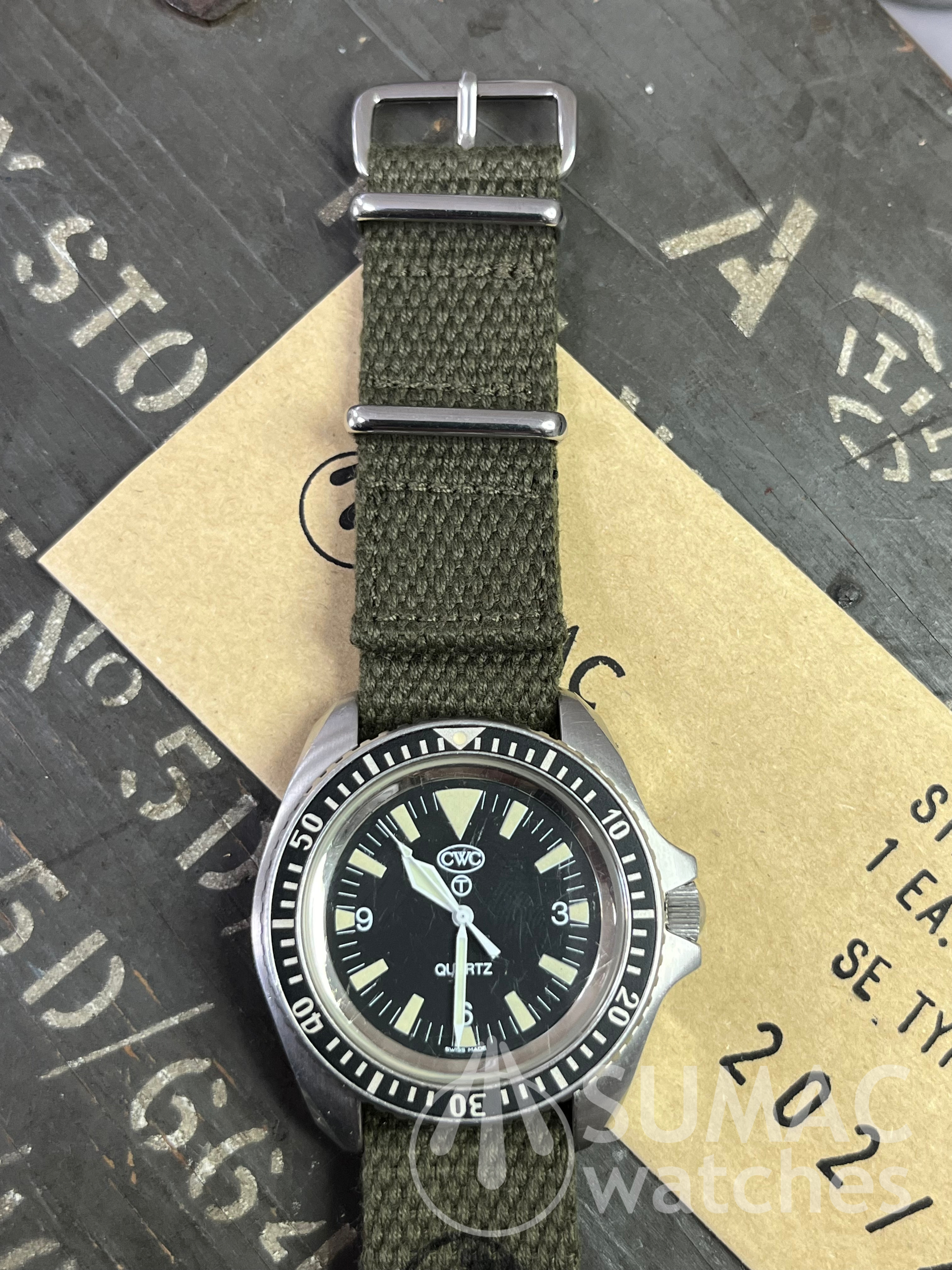 SE Type 2 - 20mm olive green webbing strap