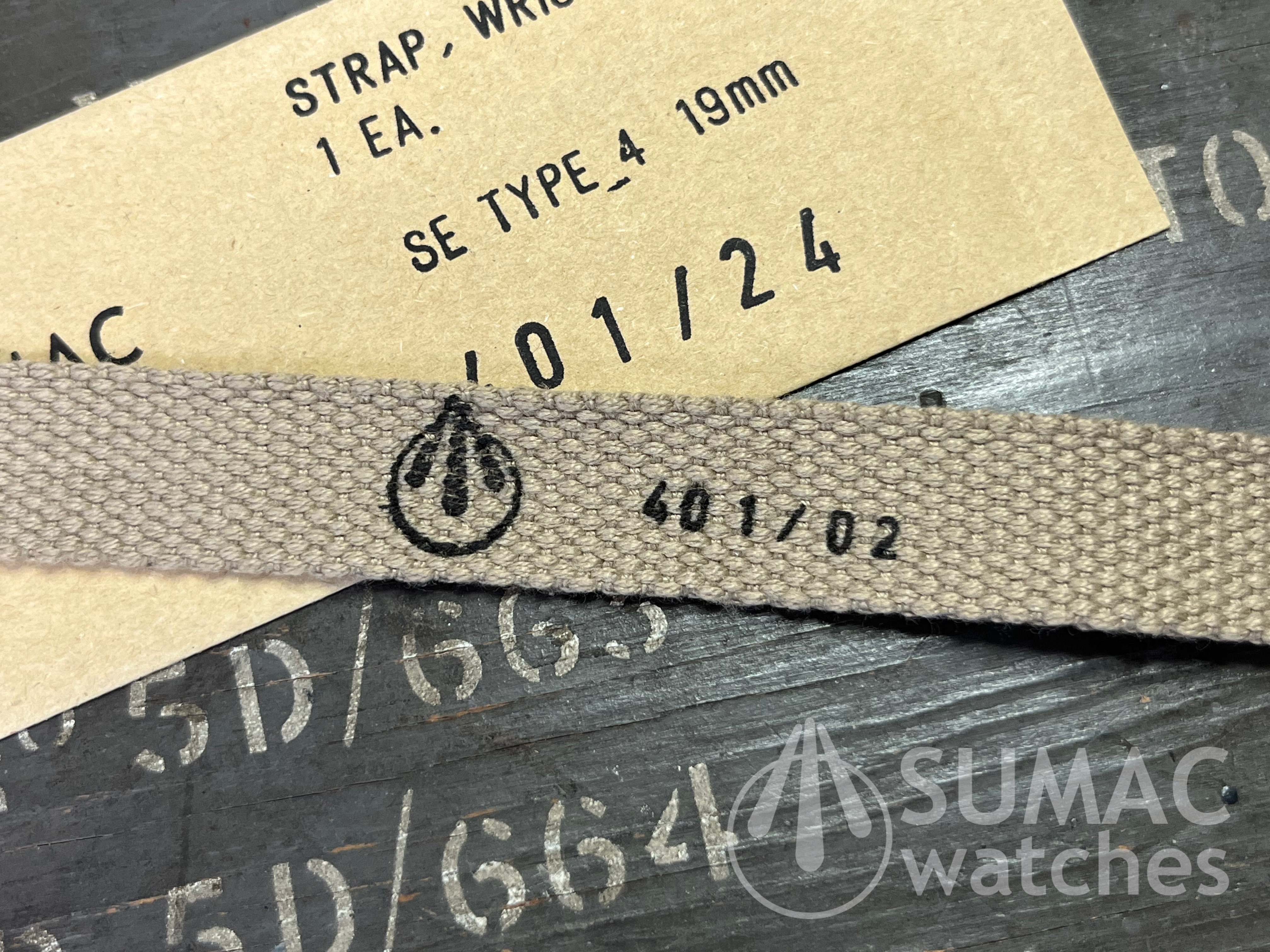 SE Type 4 - 19mm light khaki webbing strap