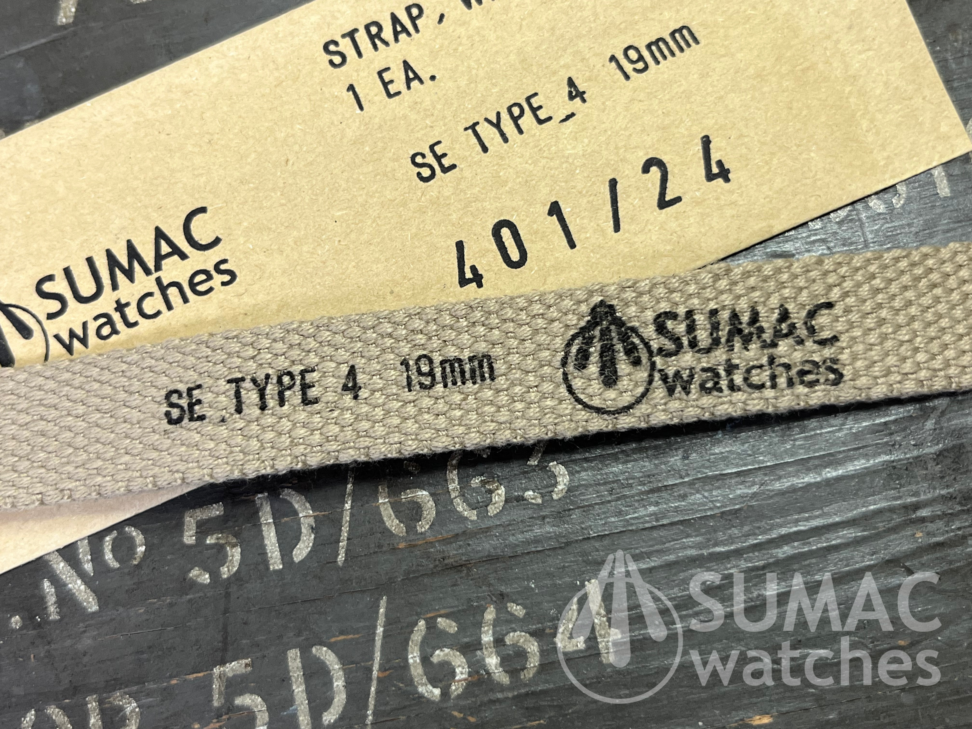 SE Type 4 - 19mm light khaki webbing strap