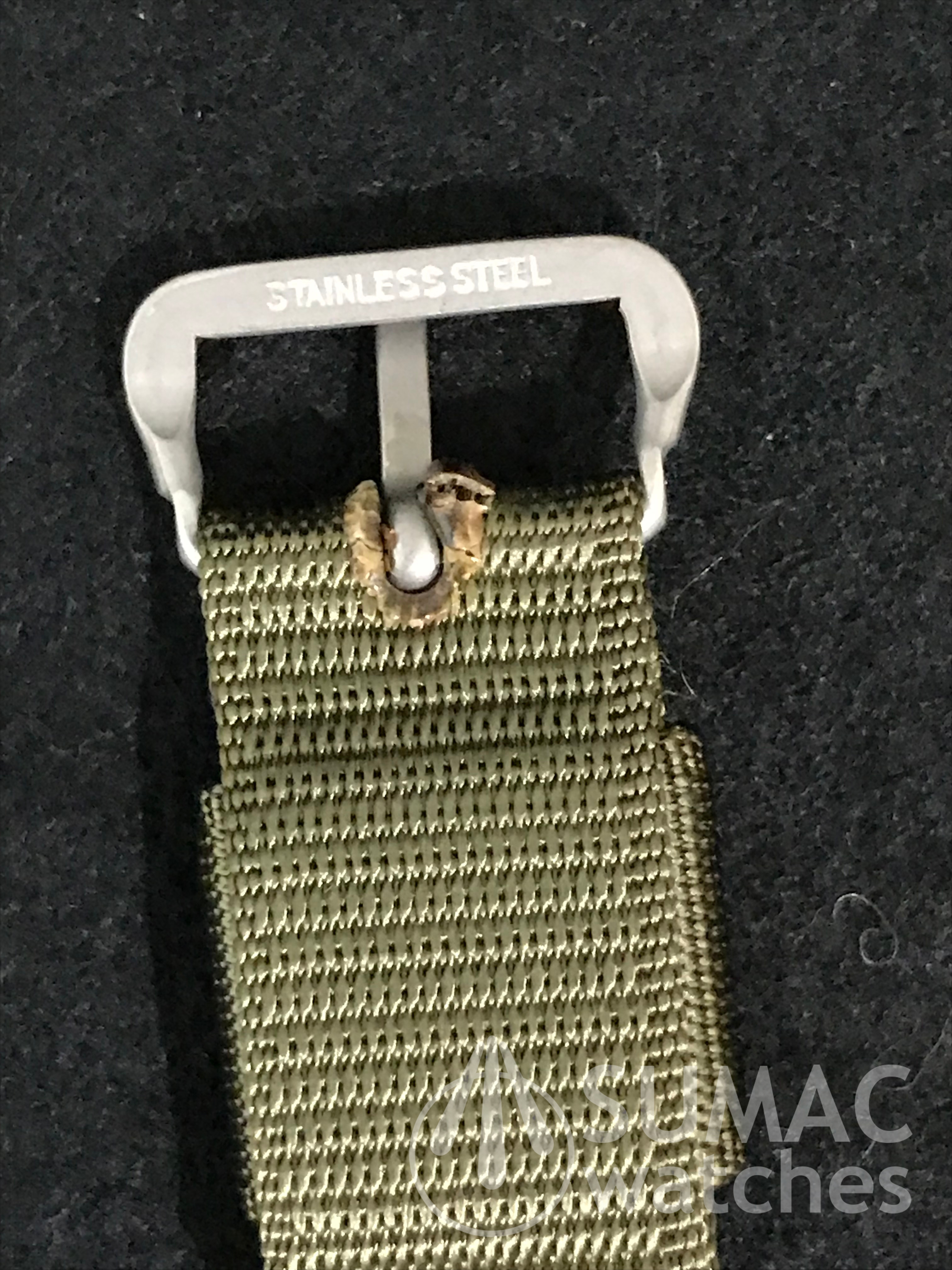 NOS 1965 16mm US Government issue olive green strap