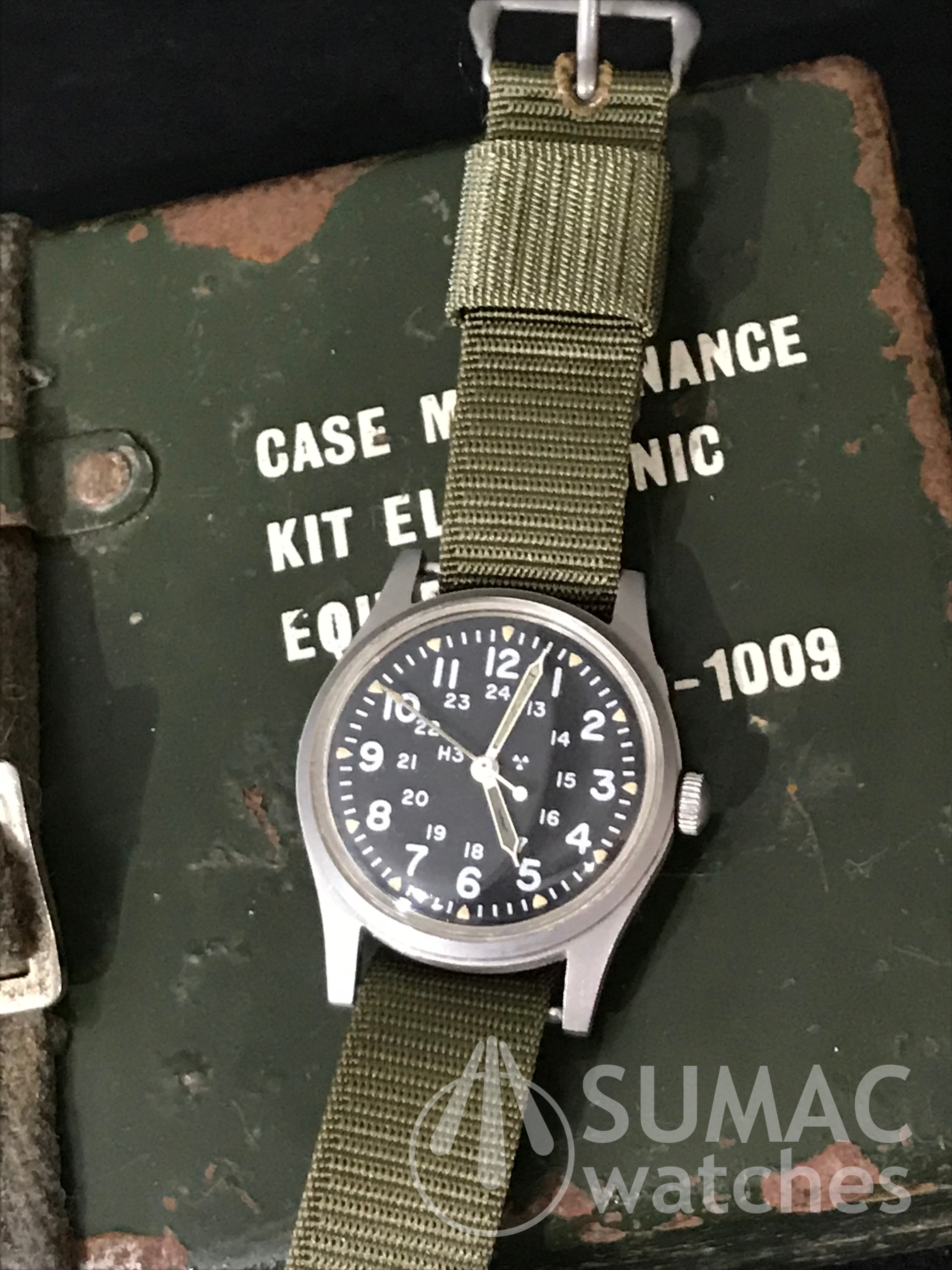 NOS 1965 16mm US Government issue olive green strap