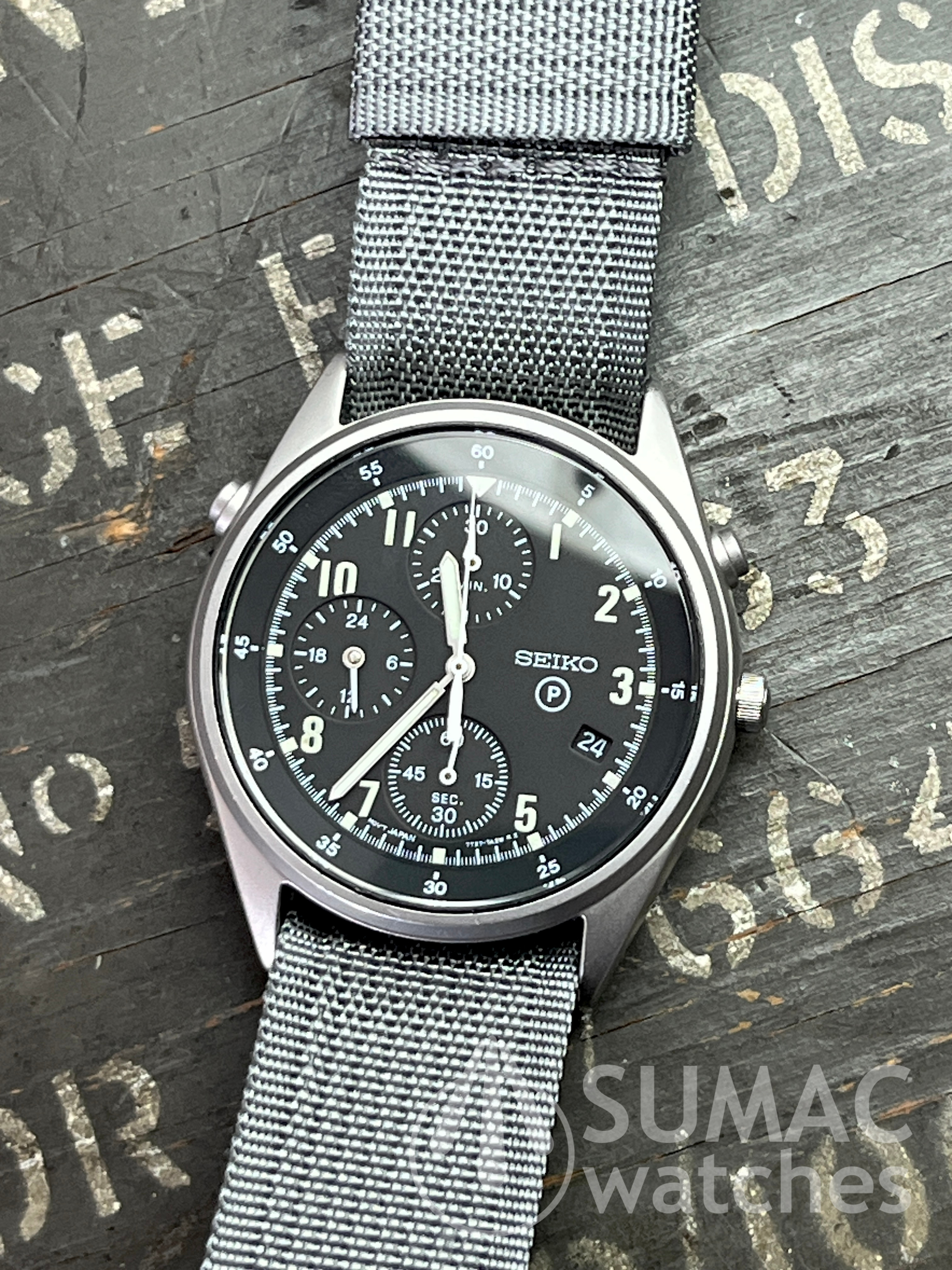 1996 Seiko 7T27-7A20 'Gen 2' RAF/RN aircrew issue quartz chronograph 