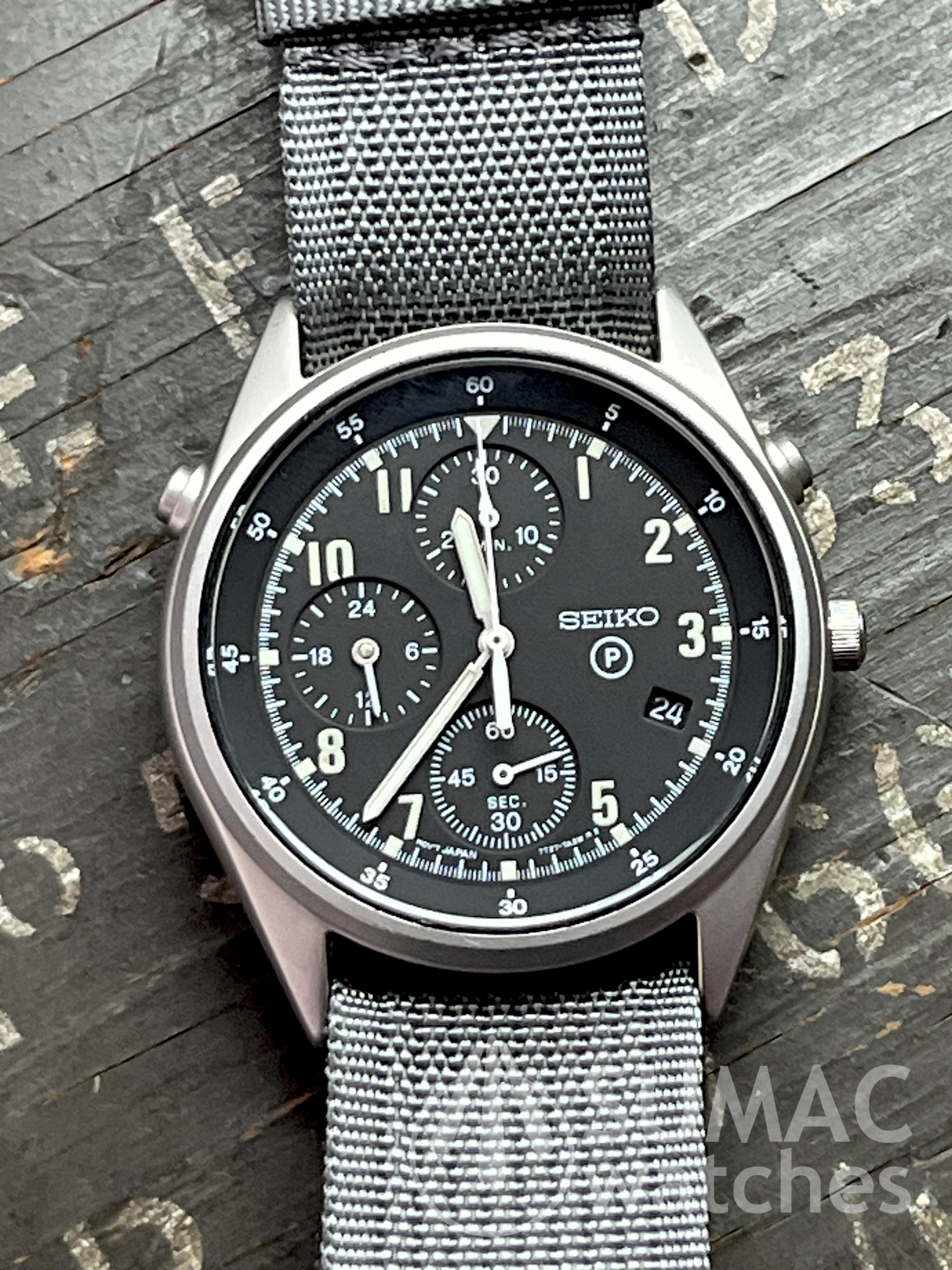 1996 Seiko 7T27-7A20 'Gen 2' RAF/RN aircrew issue quartz chronograph 