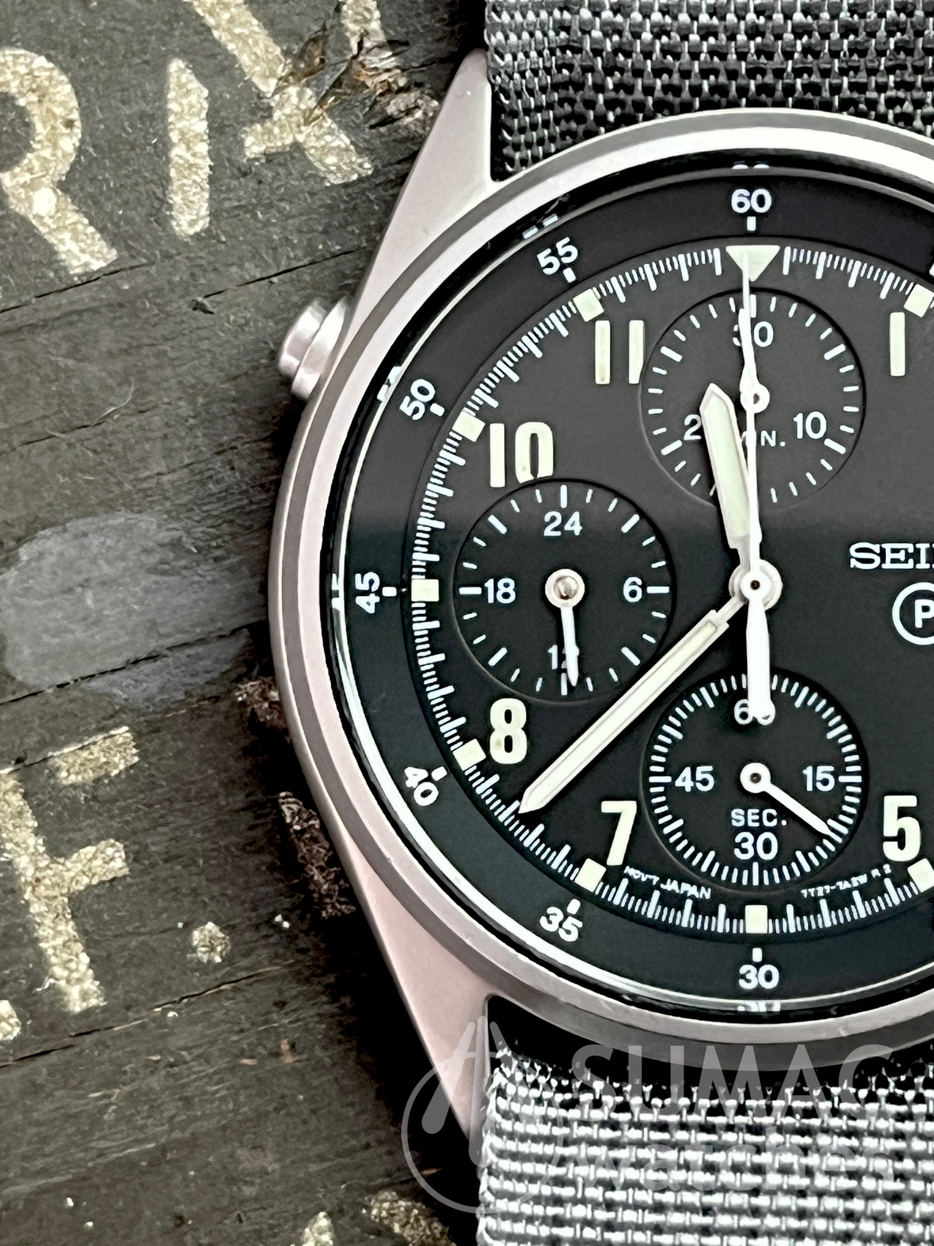 1996 Seiko 7T27-7A20 'Gen 2' RAF/RN aircrew issue quartz chronograph 