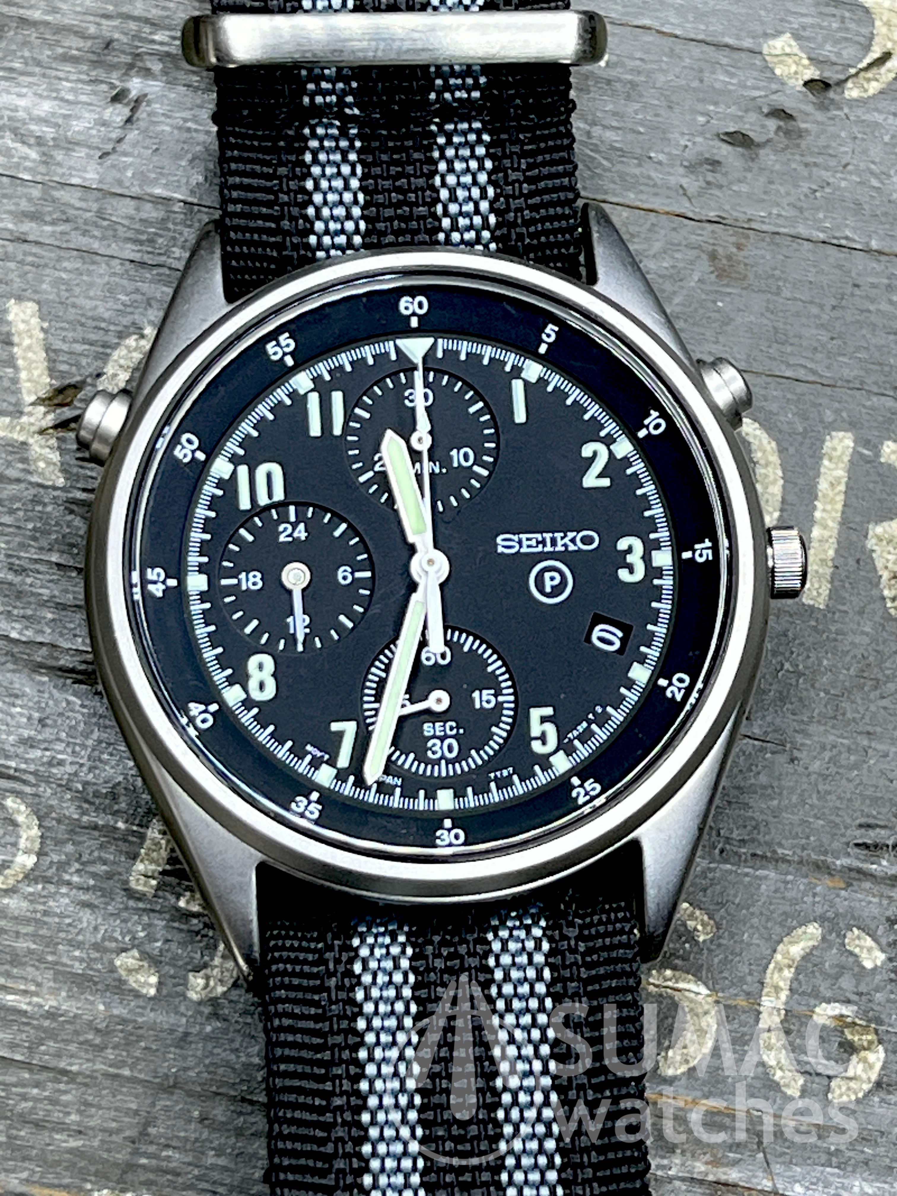 1997 Seiko 7T27-7A20 'Gen 2' RAF/RN aircrew issue quartz chronograph 