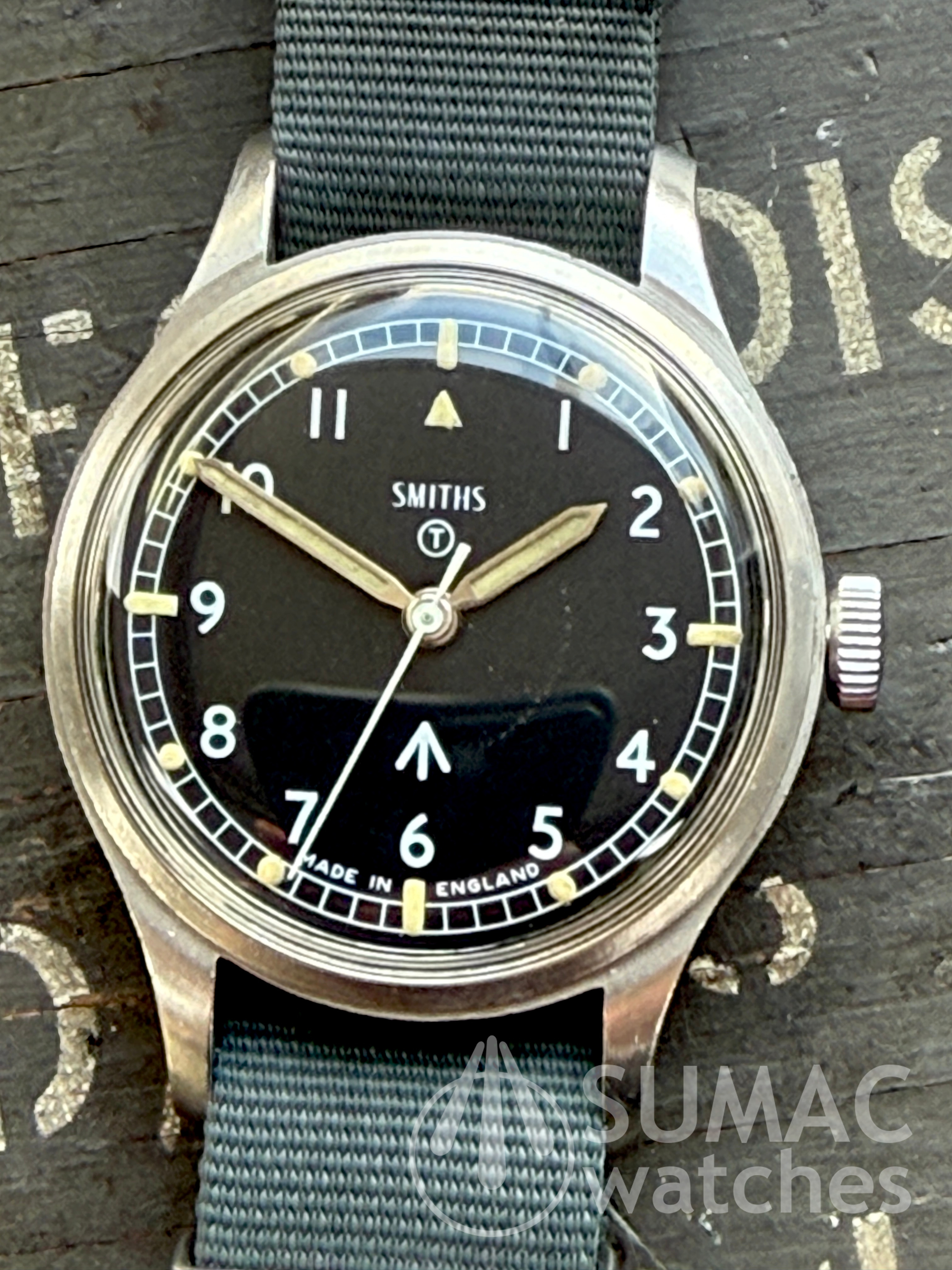 1968 Smiths W10 British Army issue - ex-MoD, NOS NATO strap