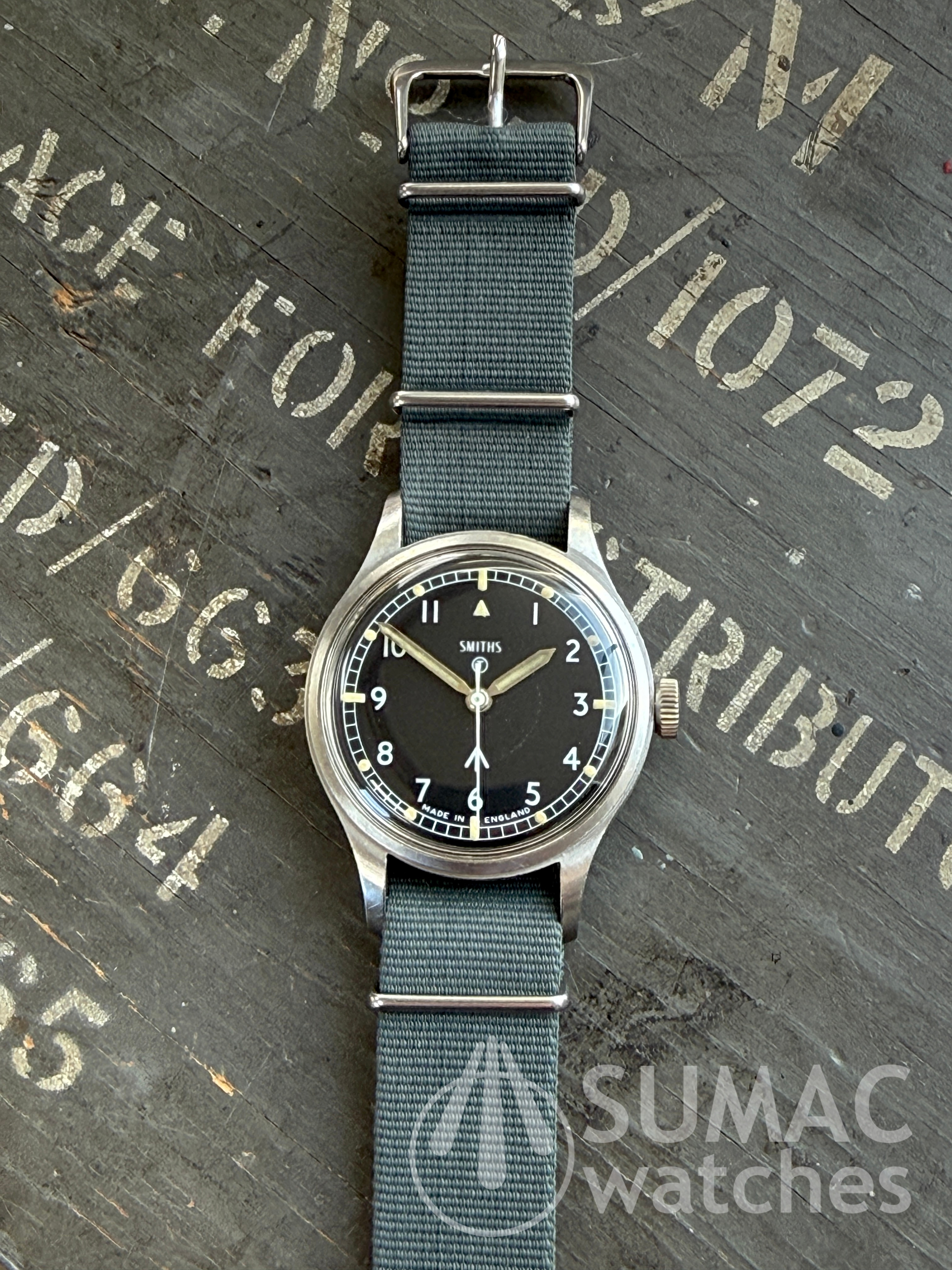 1968 Smiths W10 British Army issue - ex-MoD, NOS NATO strap