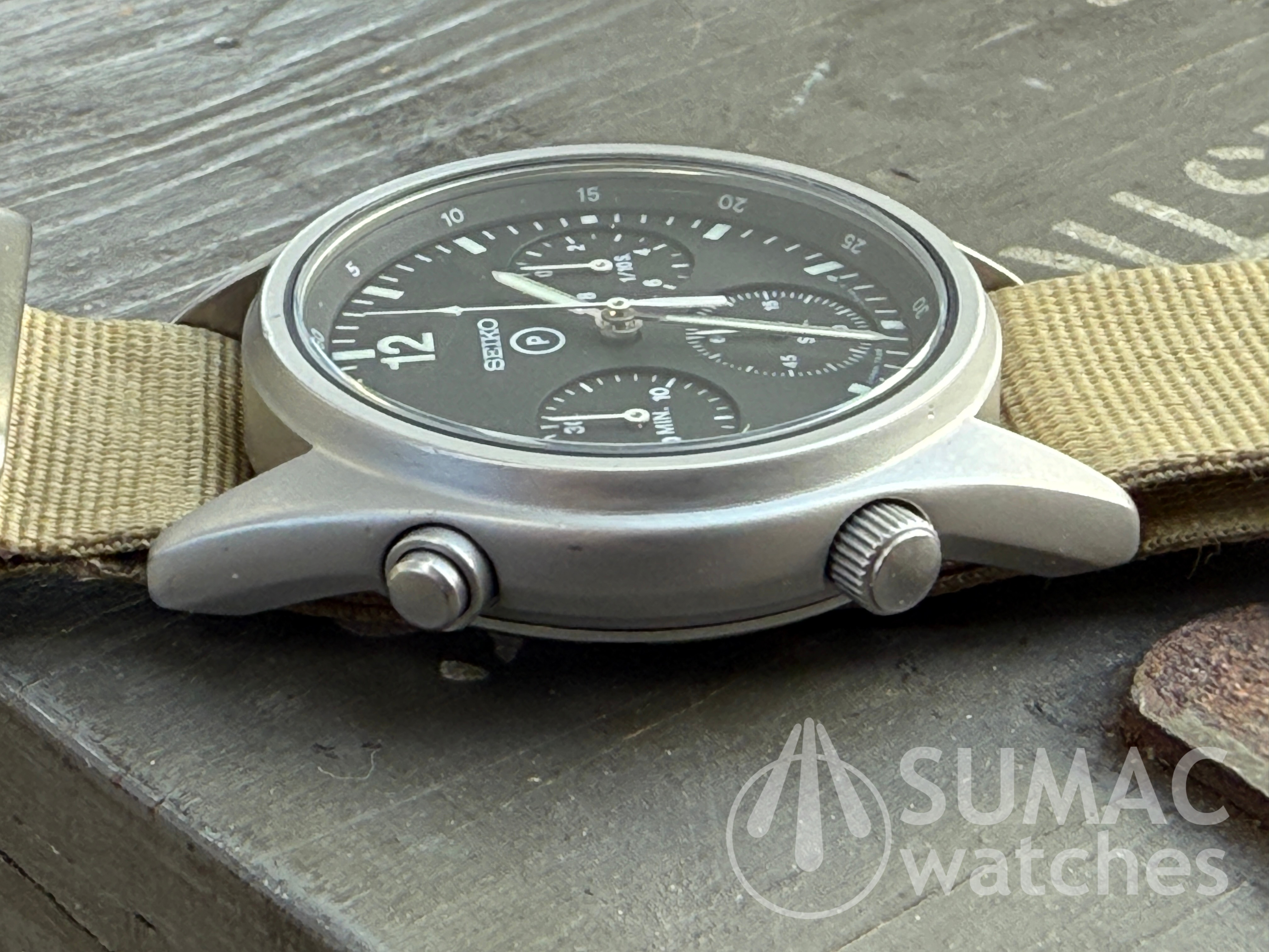 1989 Seiko 7A28-7120 'Gen 1' MoD aircrew issue chronograph