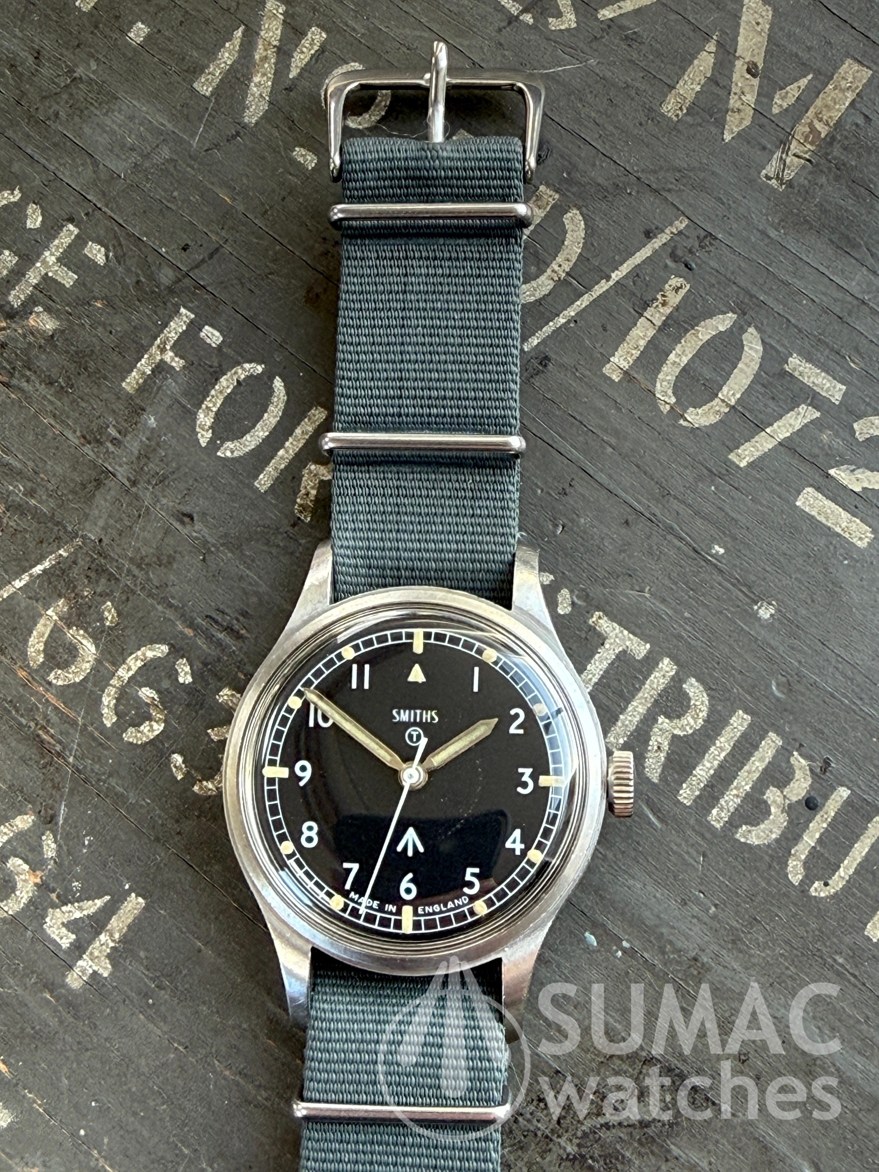 1968 Smiths W10 British Army issue - ex-MoD, NOS NATO strap