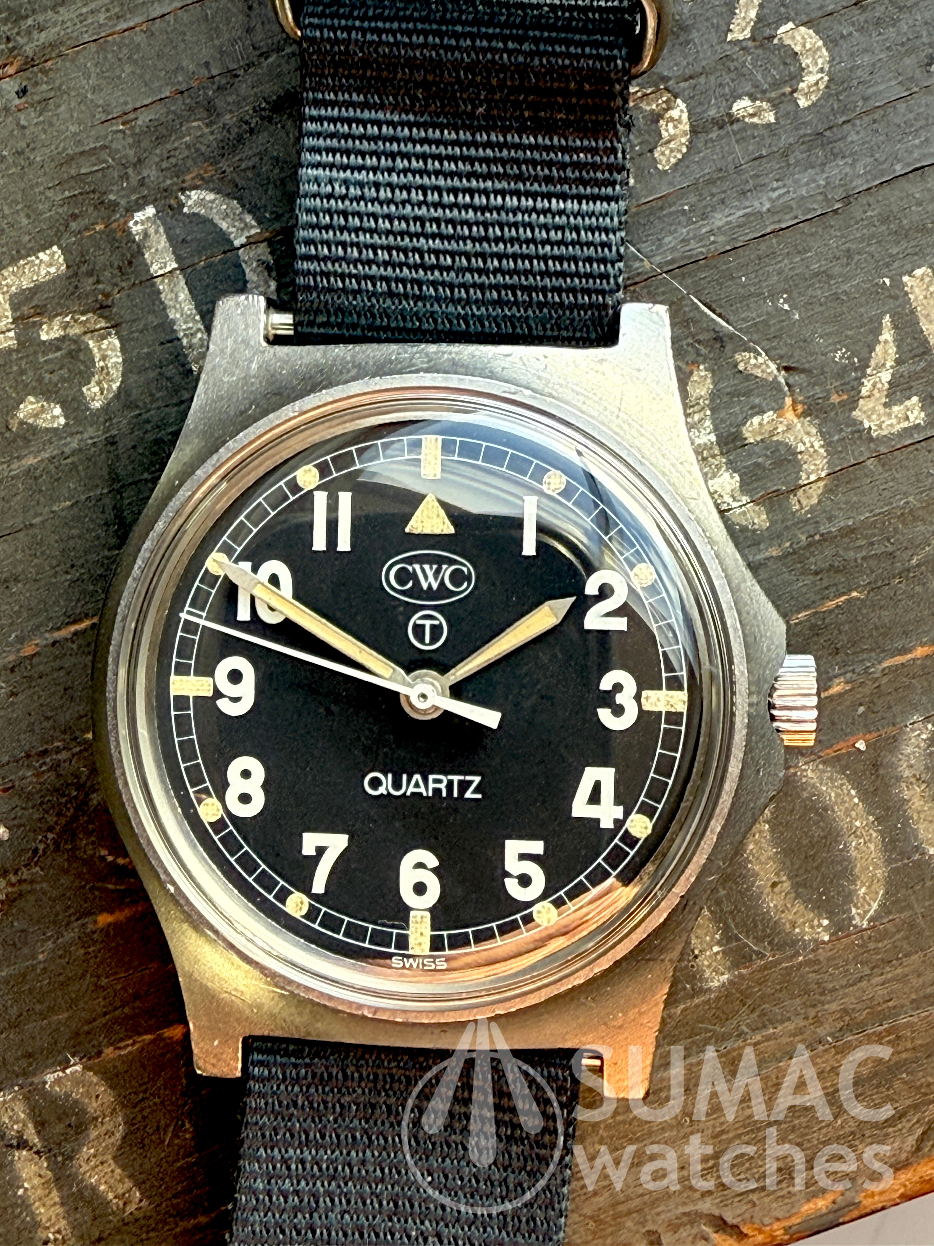 1982 CWC G10 'Fatboy' British army issue field watch - Falklands era