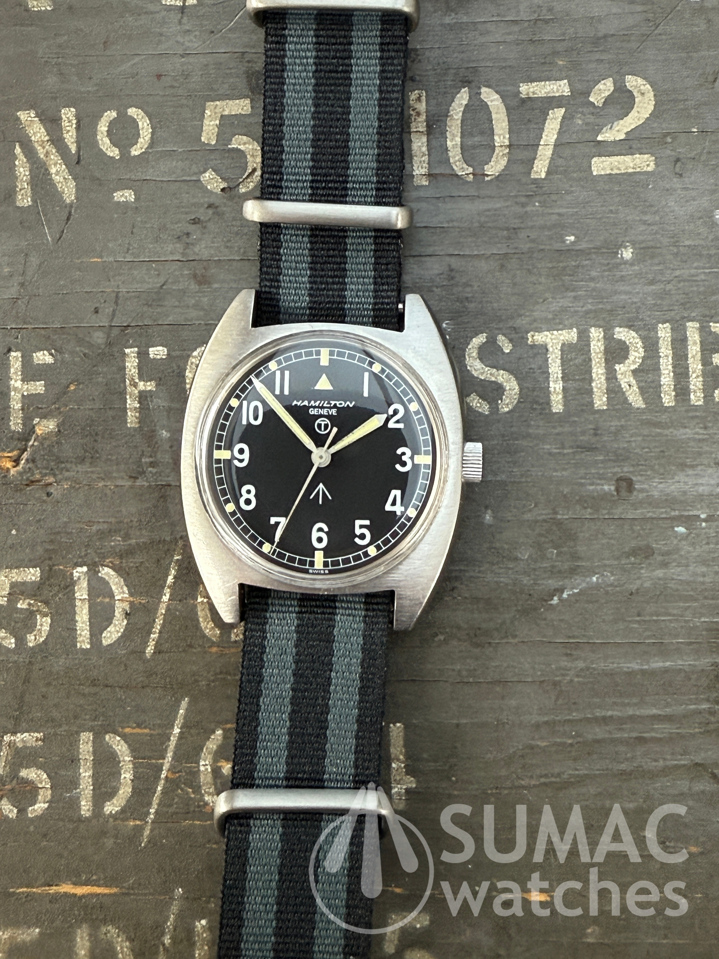 Rare 1974 Hamilton W10 'Geneve' 6bb RAF issue