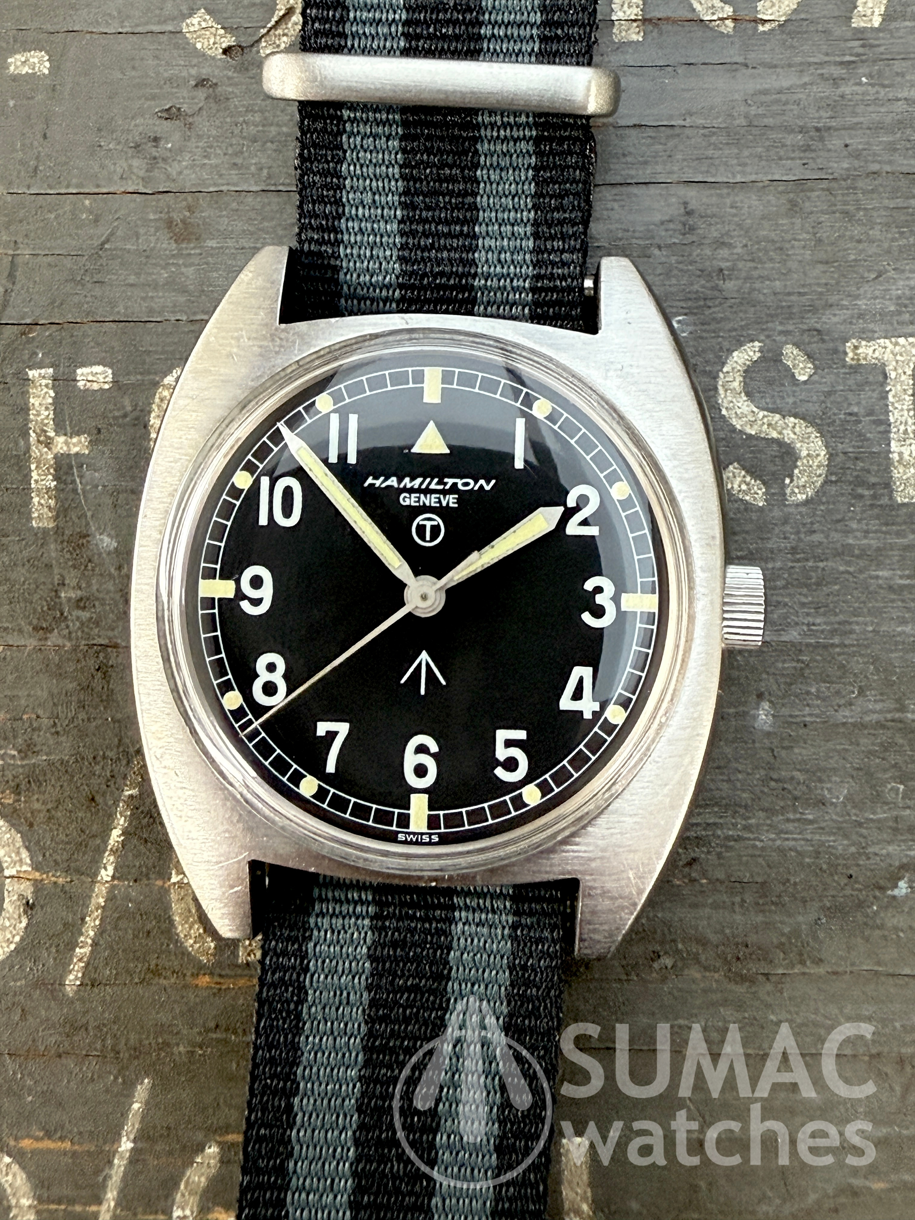 Rare 1974 Hamilton W10 'Geneve' 6bb RAF issue