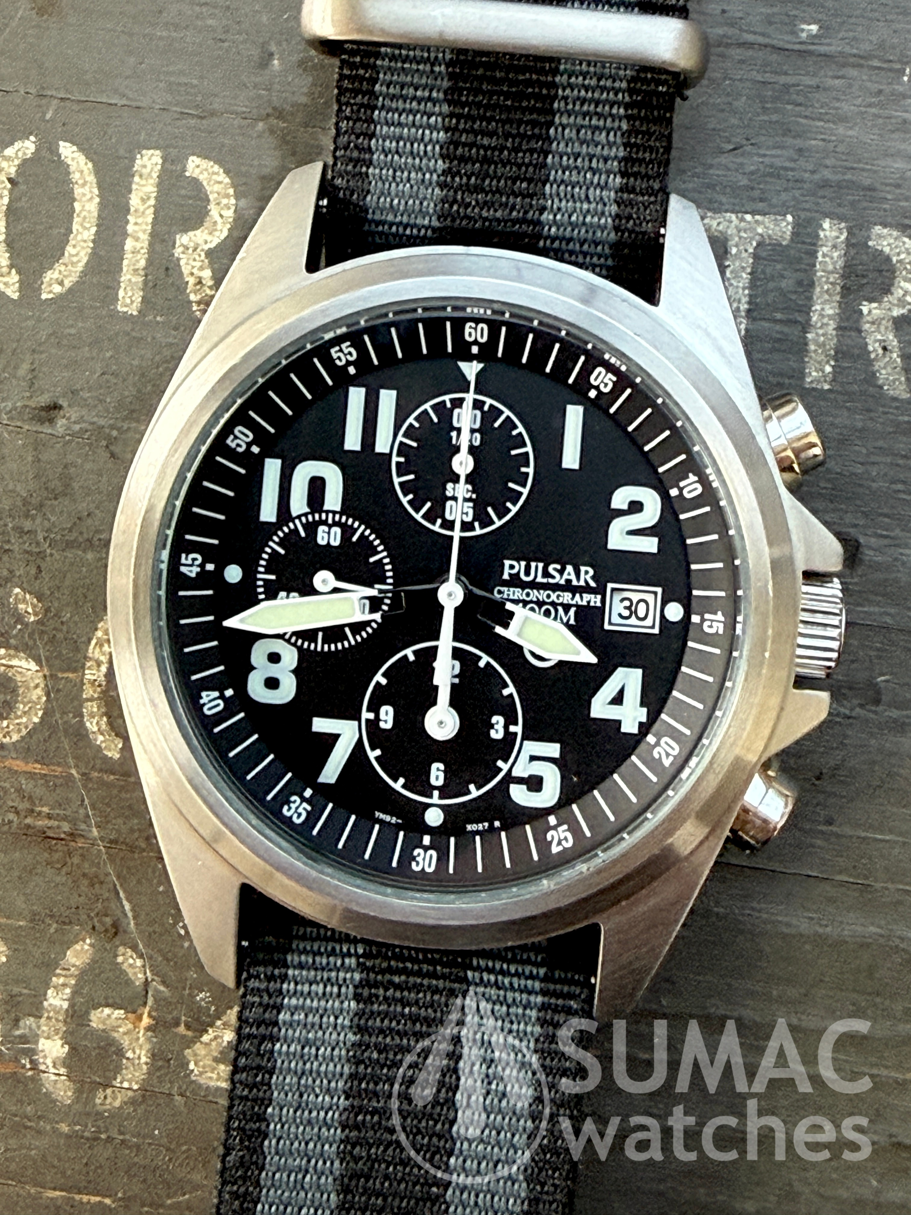 2012 Pulsar Gen 2 MoD issued aircrew quartz chronograph 