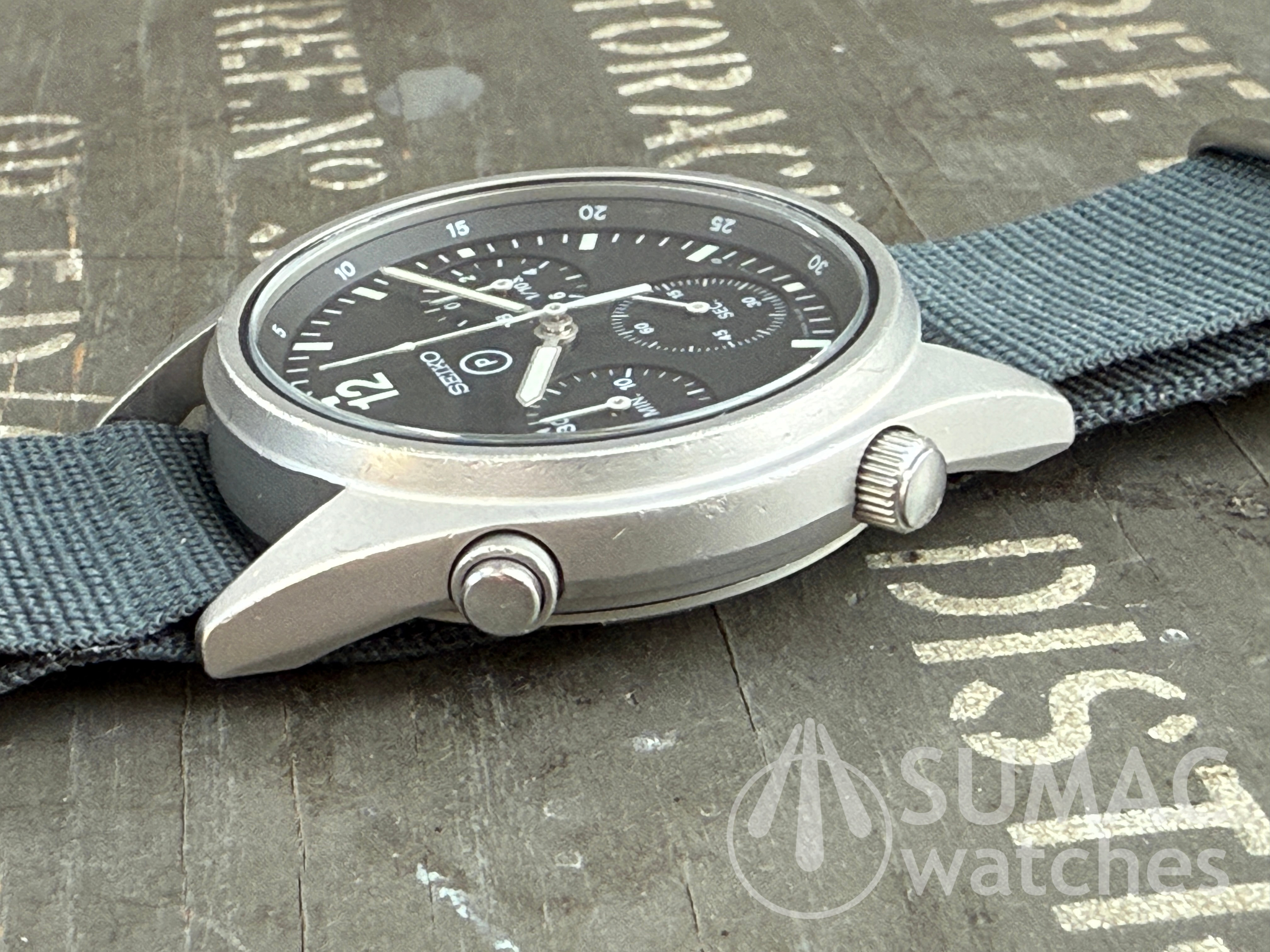 1989 Seiko 7A28-7120 'Gen 1' MoD aircrew issue chronograph