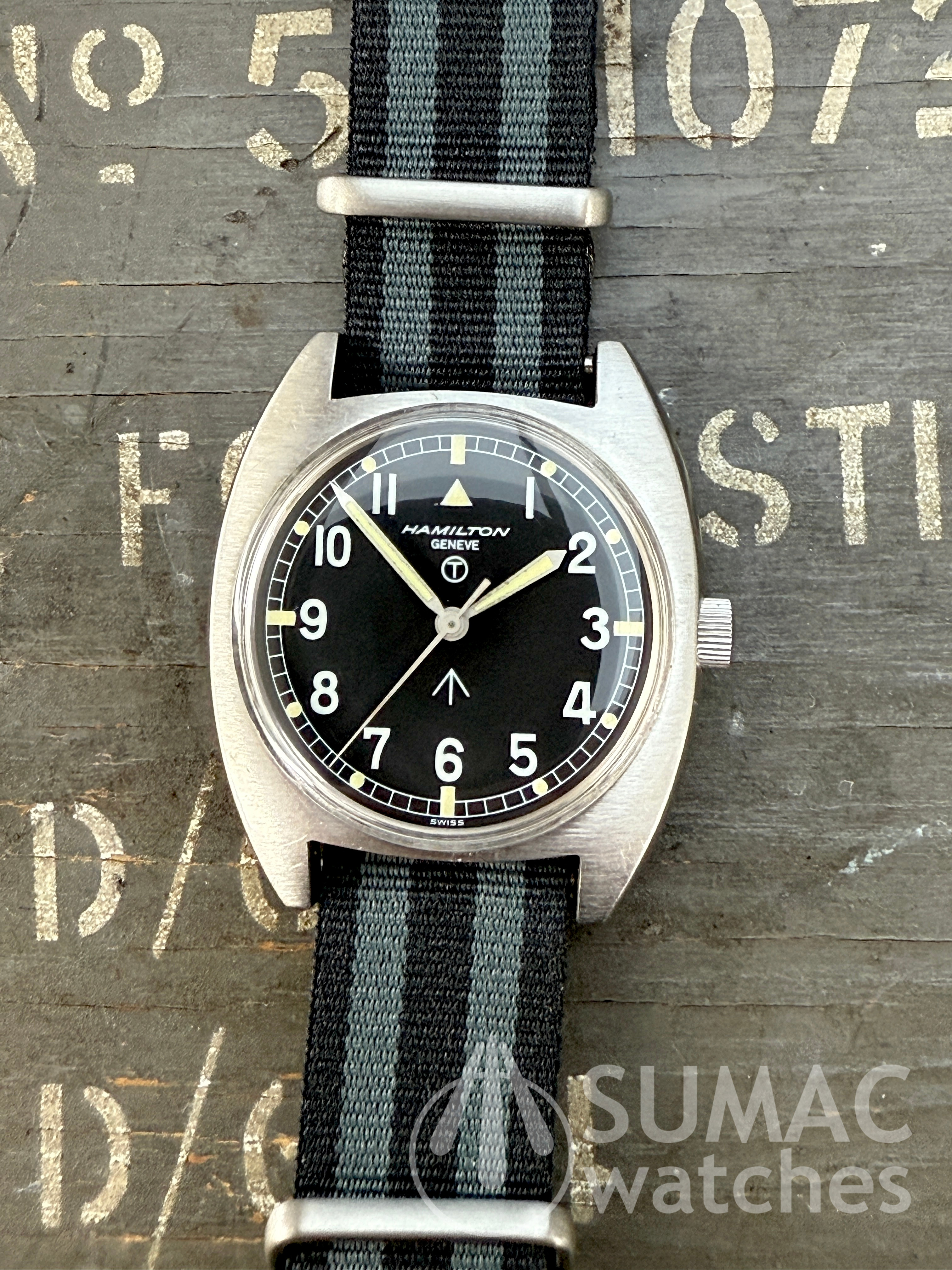 Rare 1974 Hamilton W10 'Geneve' 6bb RAF issue