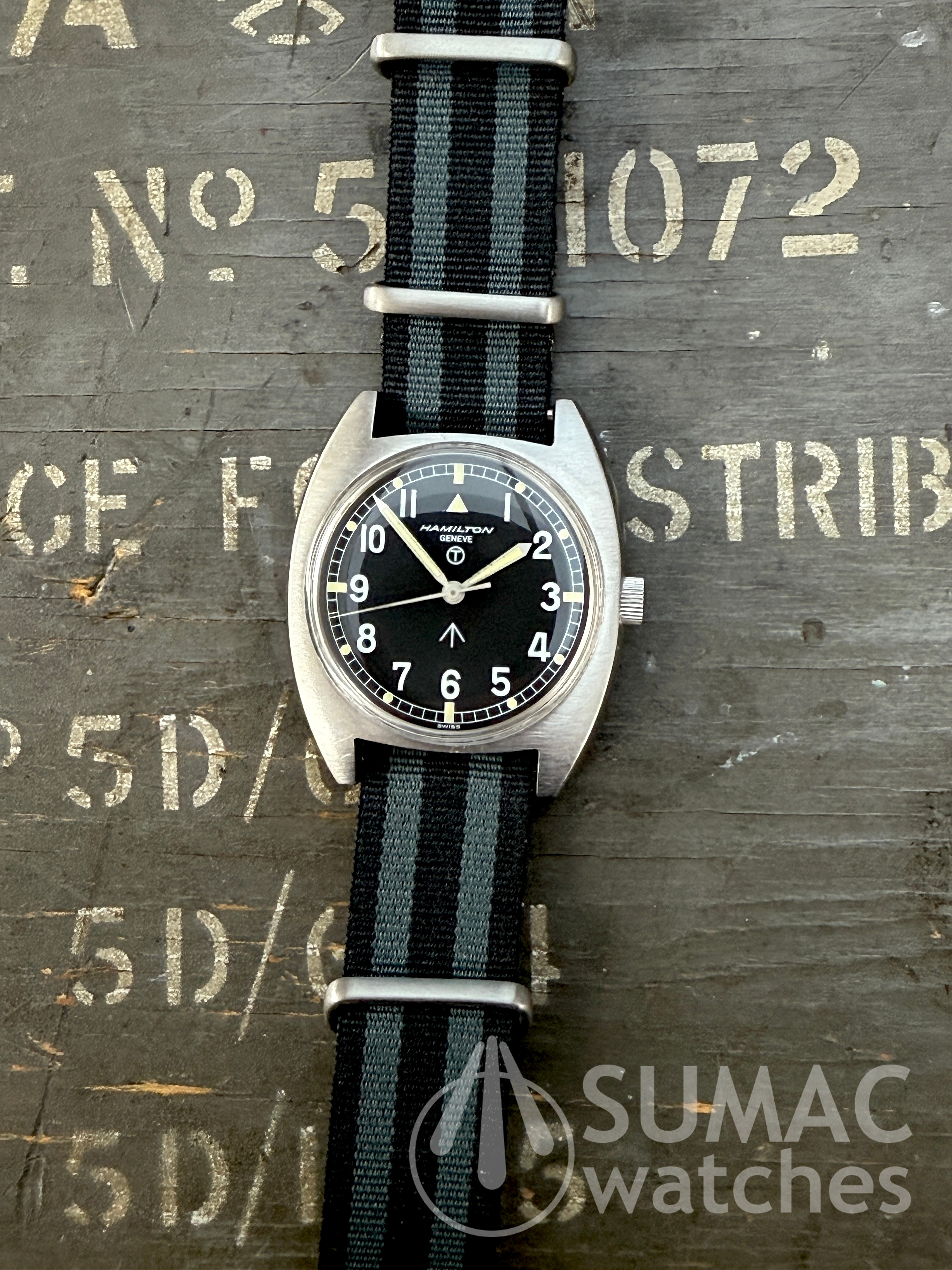 Rare 1974 Hamilton W10 'Geneve' 6bb RAF issue