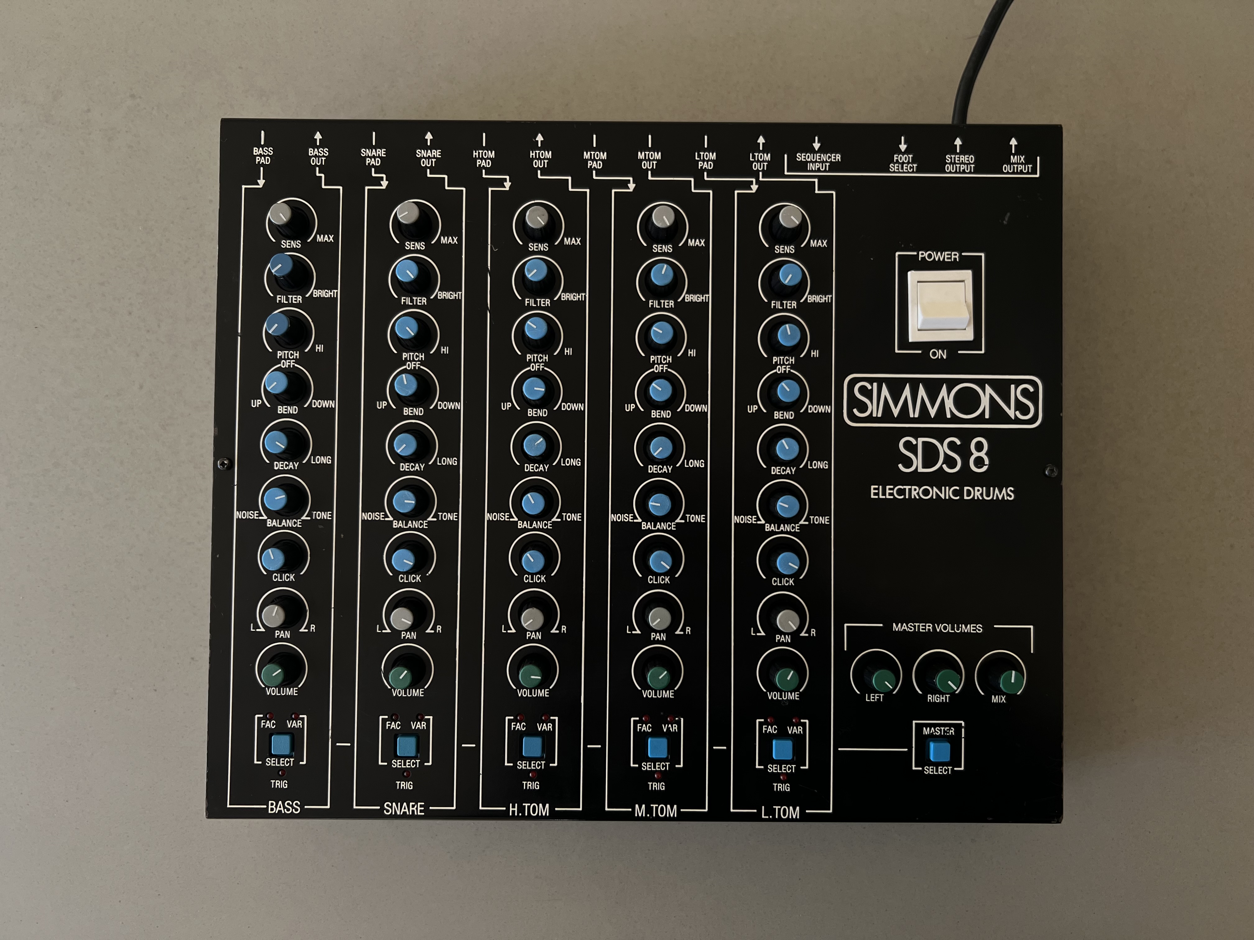 Simmons SDS8 5-Channel Drum Synthesizer Module