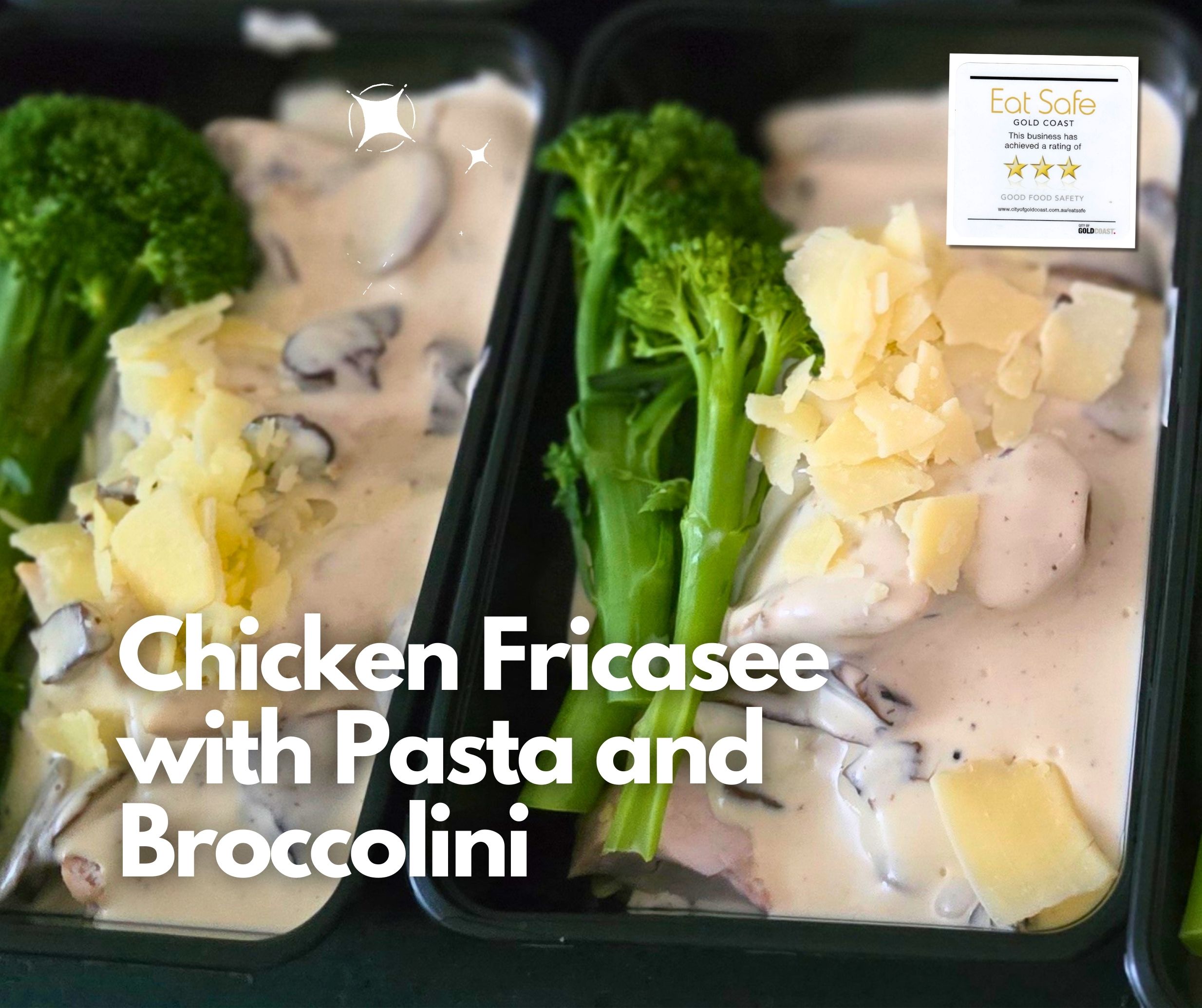 Chicken Fricasee with Pasta and Broccolini
