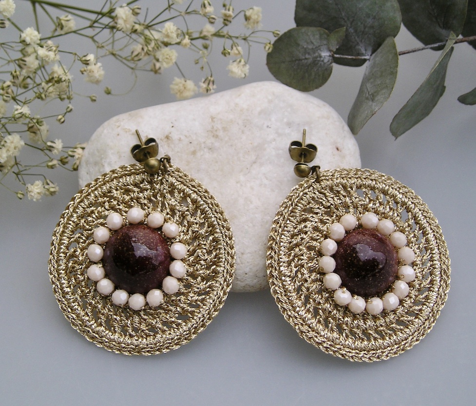 Boucles d'oreilles CABOCHON