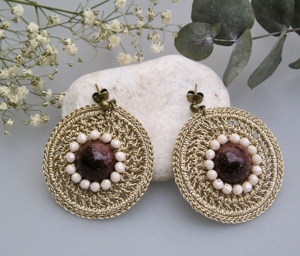 Boucles d'oreilles CABOCHON
