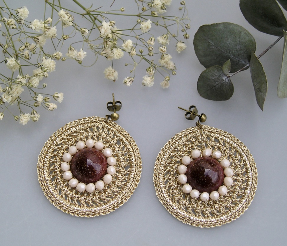 Boucles d'oreilles CABOCHON