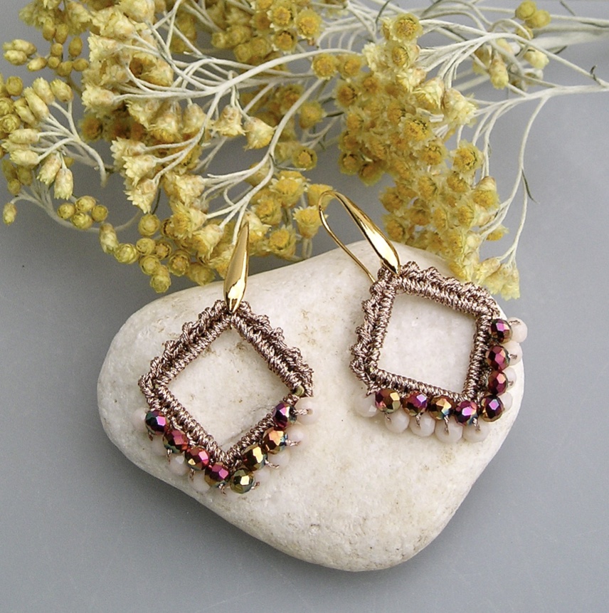 Boucles d'oreilles au crochet ARIANE