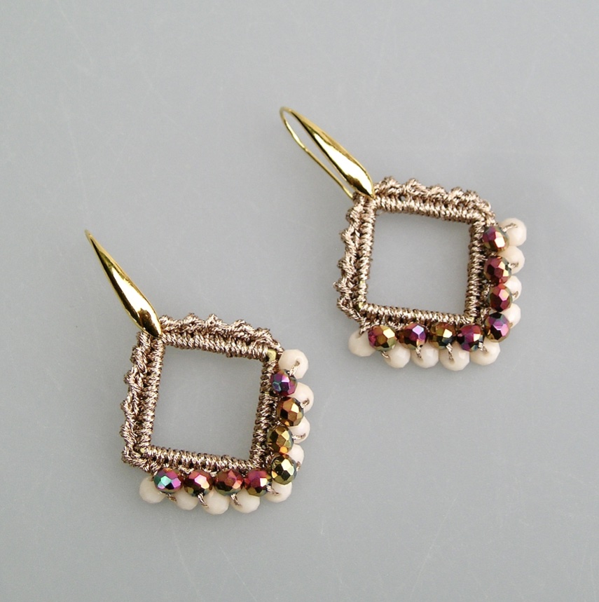 Boucles d'oreilles au crochet ARIANE