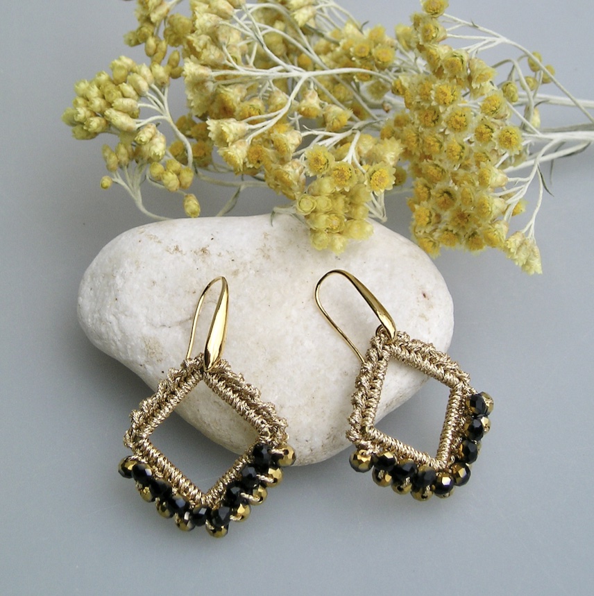 Boucles d'oreilles au crochet ARIANE