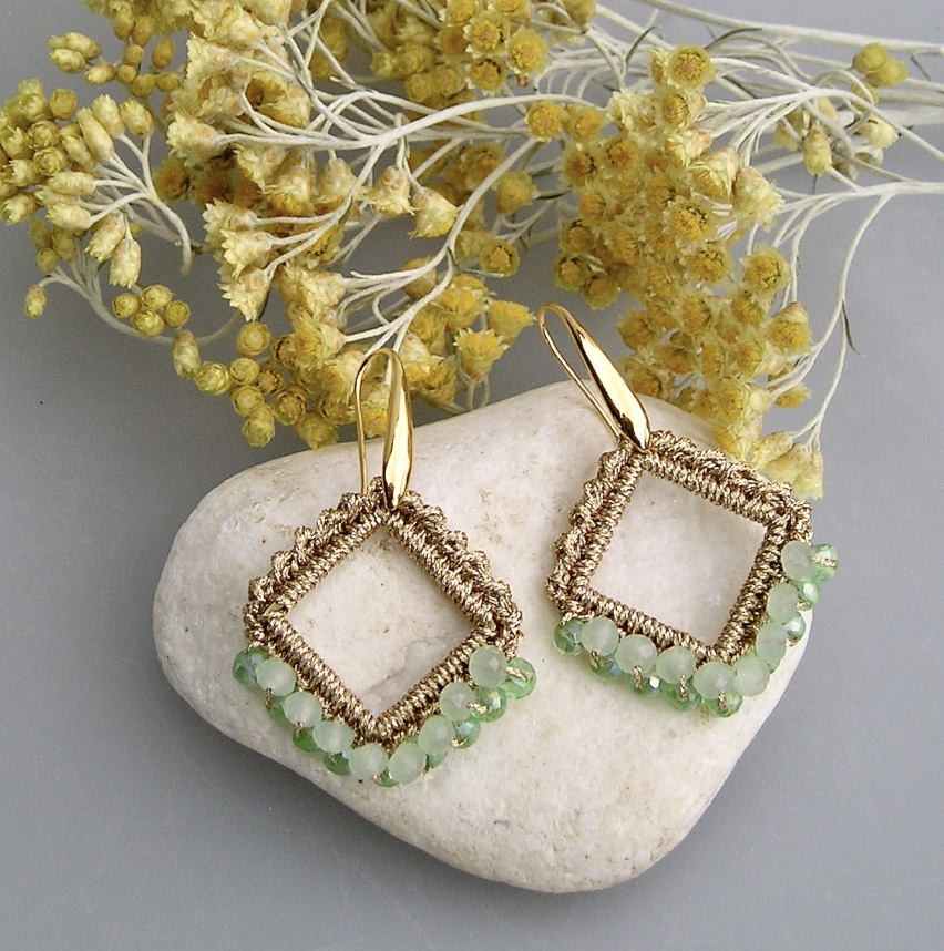 Boucles d'oreilles au crochet ARIANE