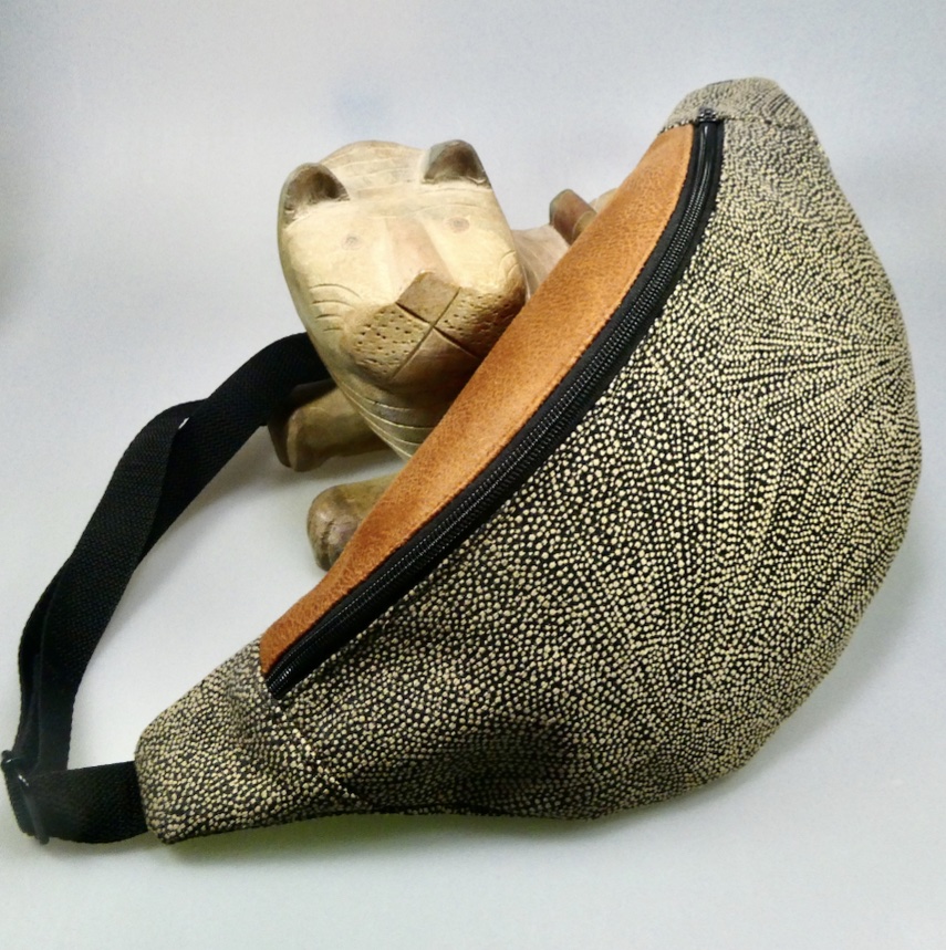 Sac tissus jacquard motifs géométriques