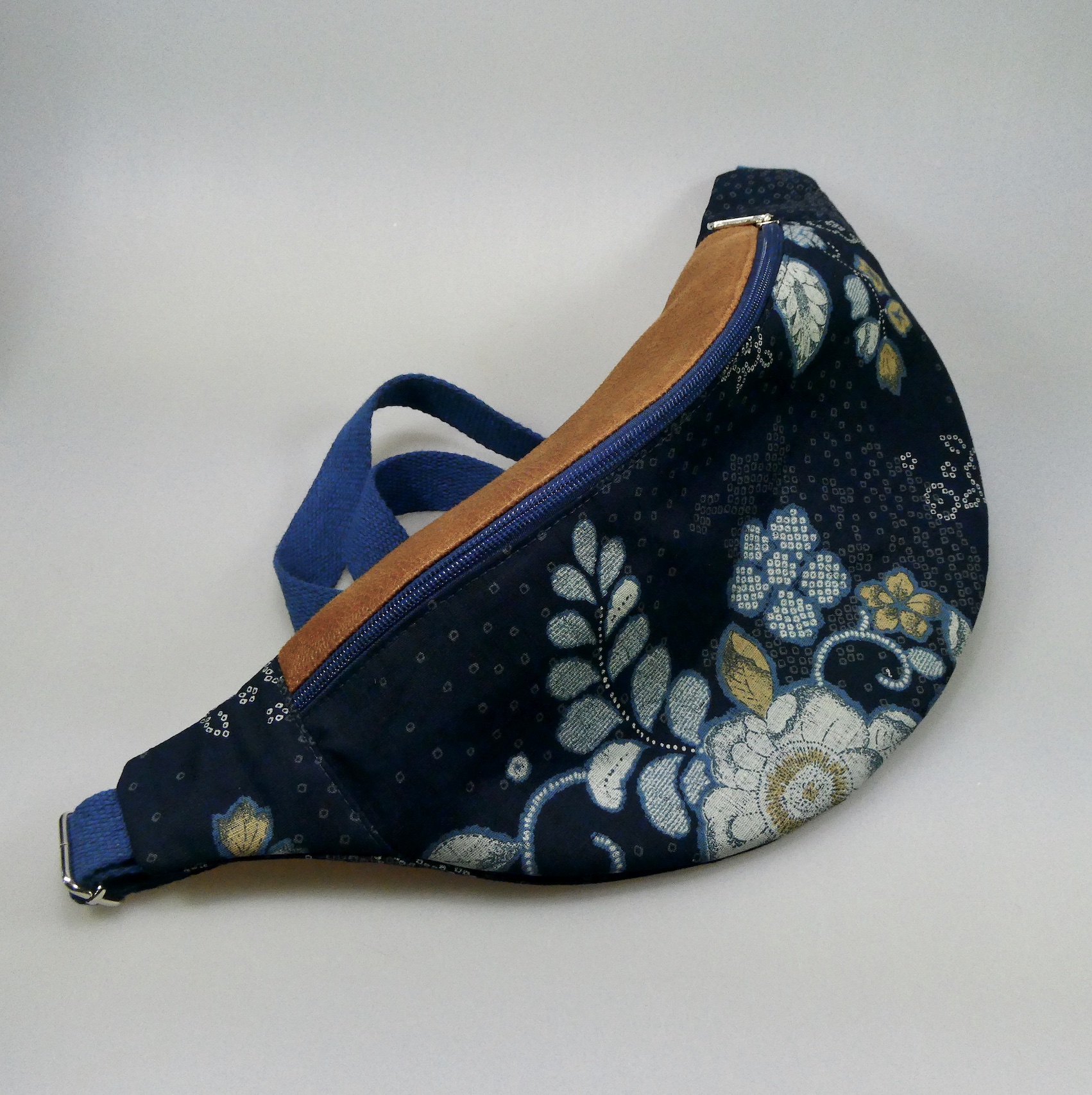 Sac tissus japonais motifs floraux