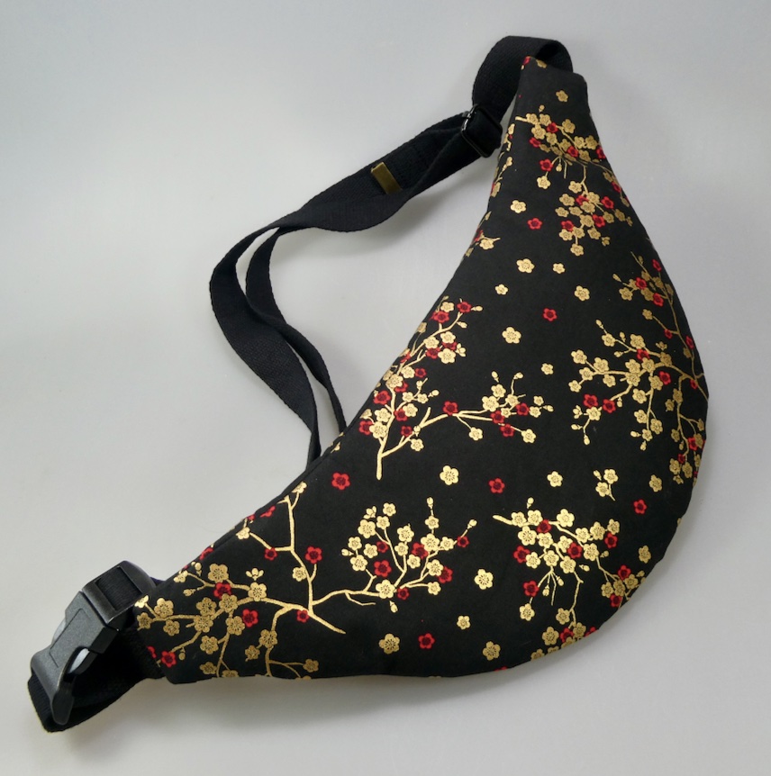 Sac tissus japonais motifs floraux