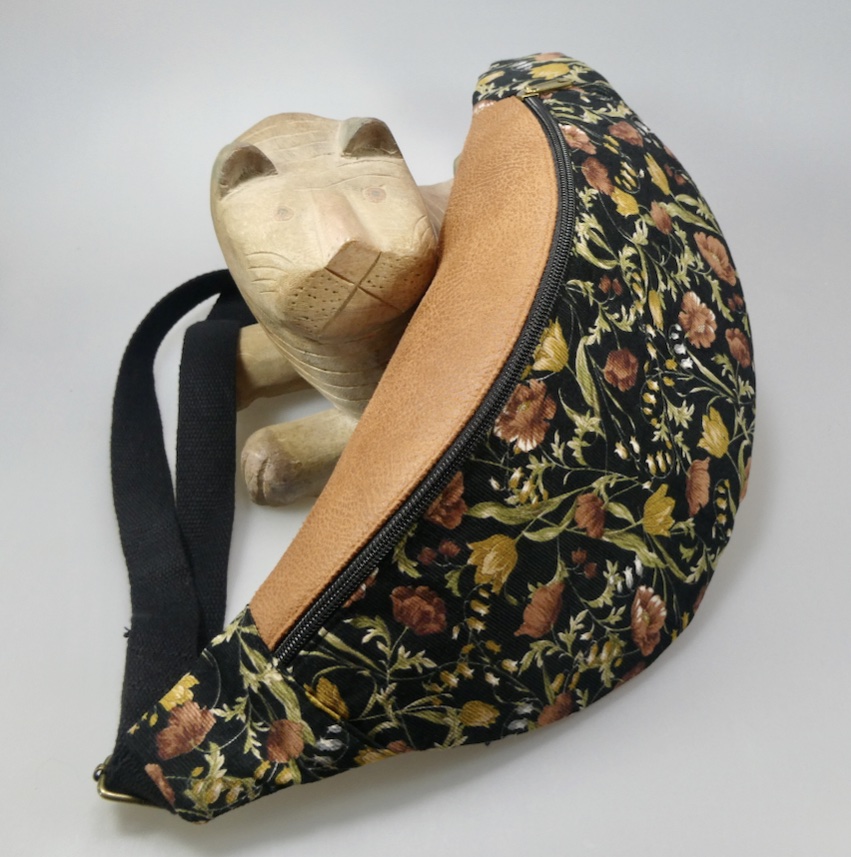 Sac tissus velours motifs floraux