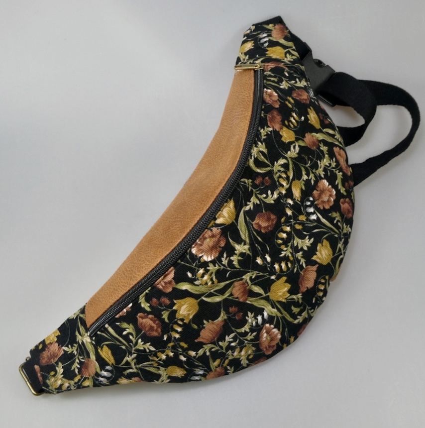 Sac tissus velours motifs floraux