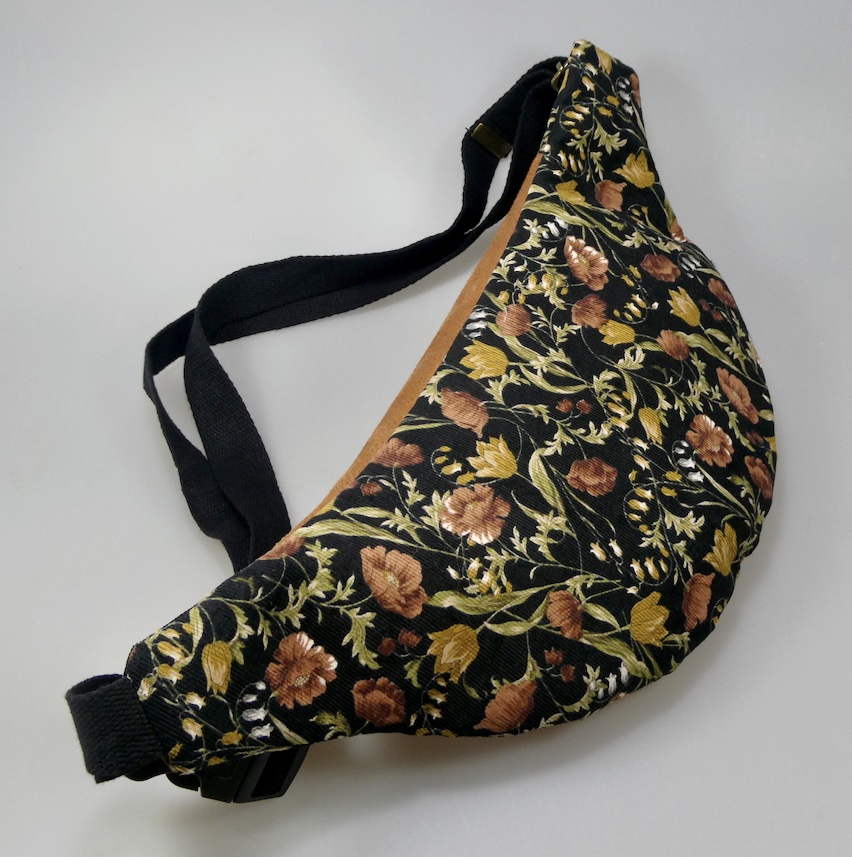Sac tissus velours motifs floraux