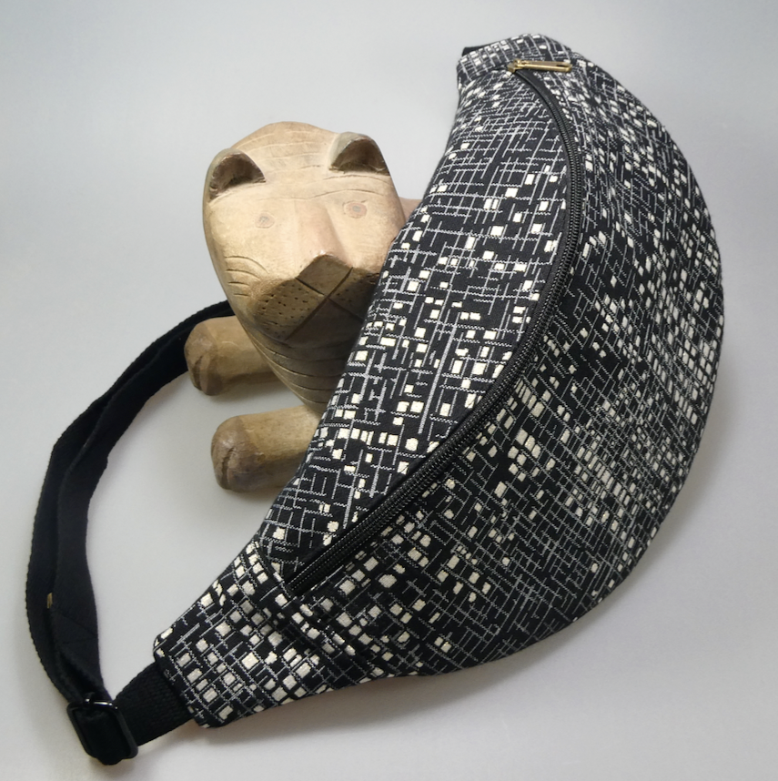 Sac tissus jacquard motifs géométriques