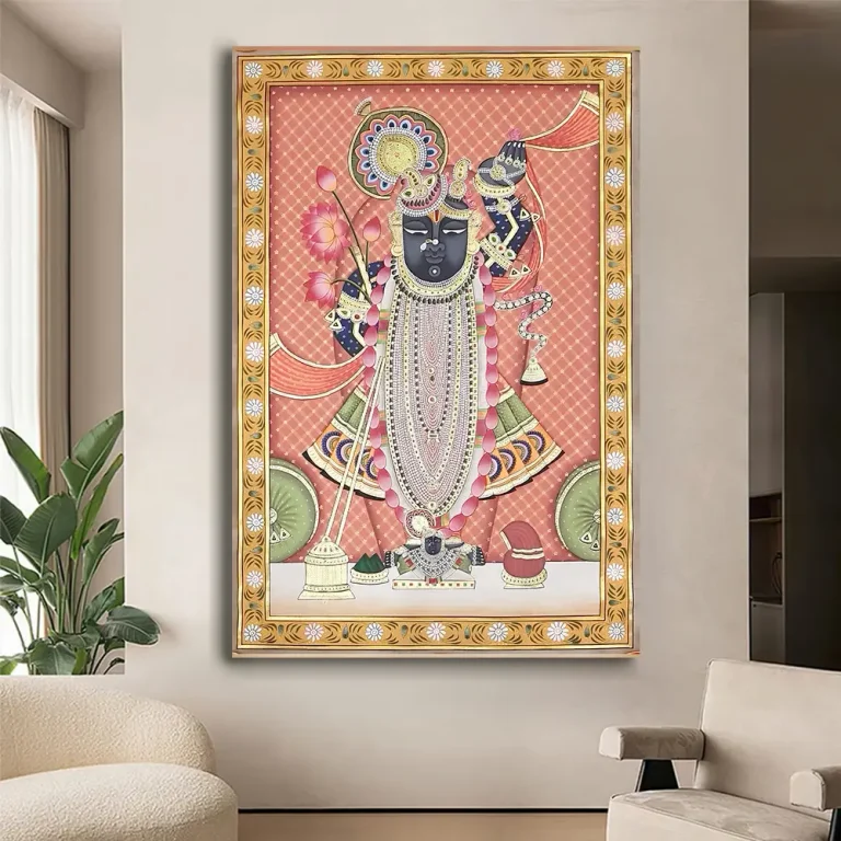 Shreenathji Modern Pichwai Wall Art Canvas Base Photo