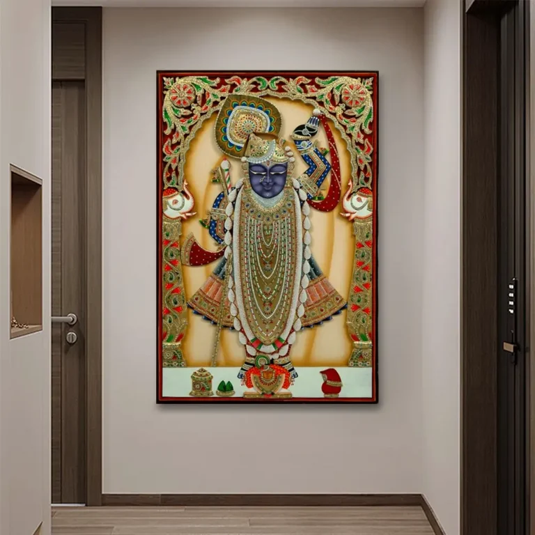 Glorious Shreenathji Pichwai Wall Art Canvas Base Photo