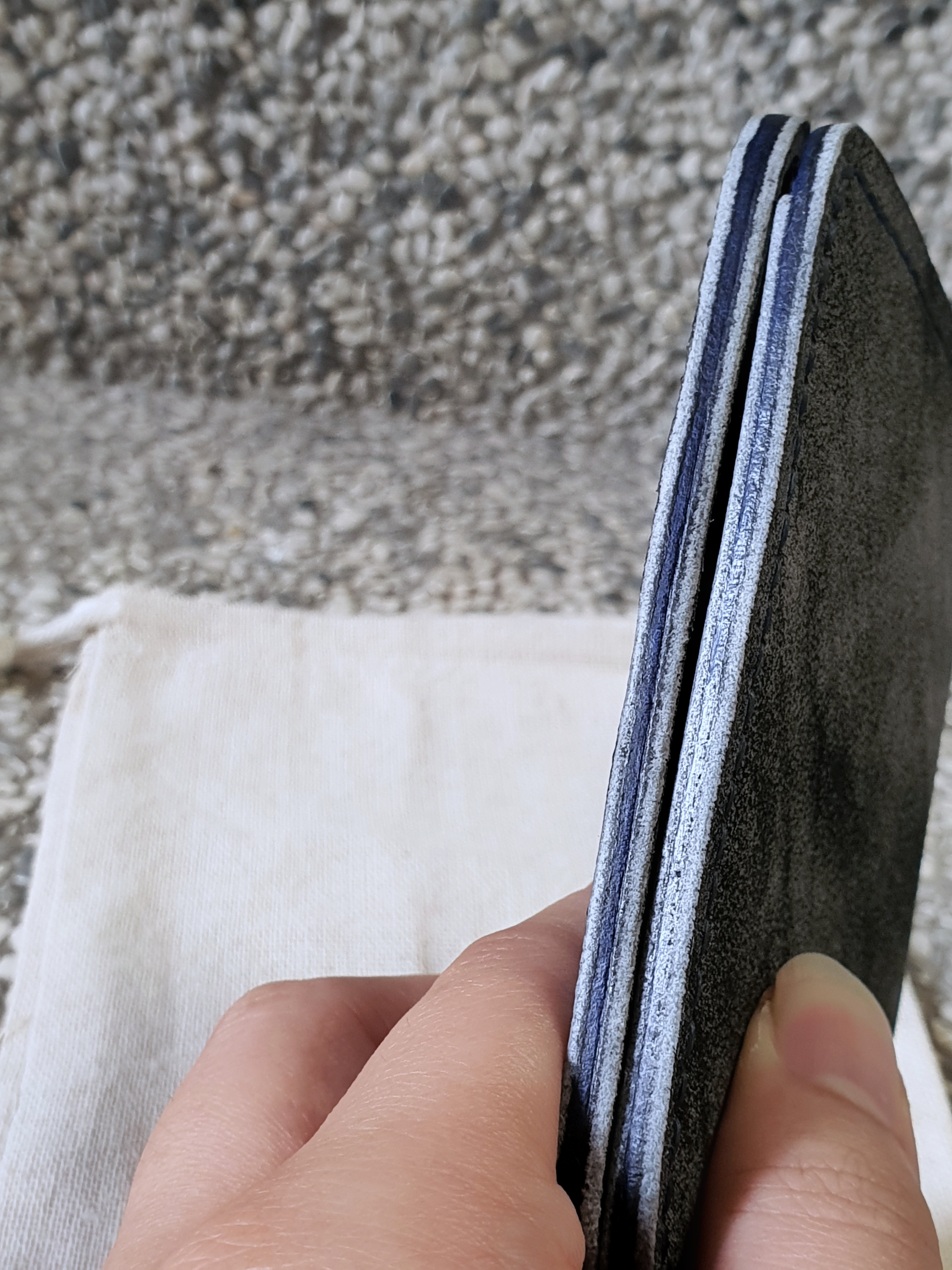 The Tawny a minimalist card and cash bifold wallet