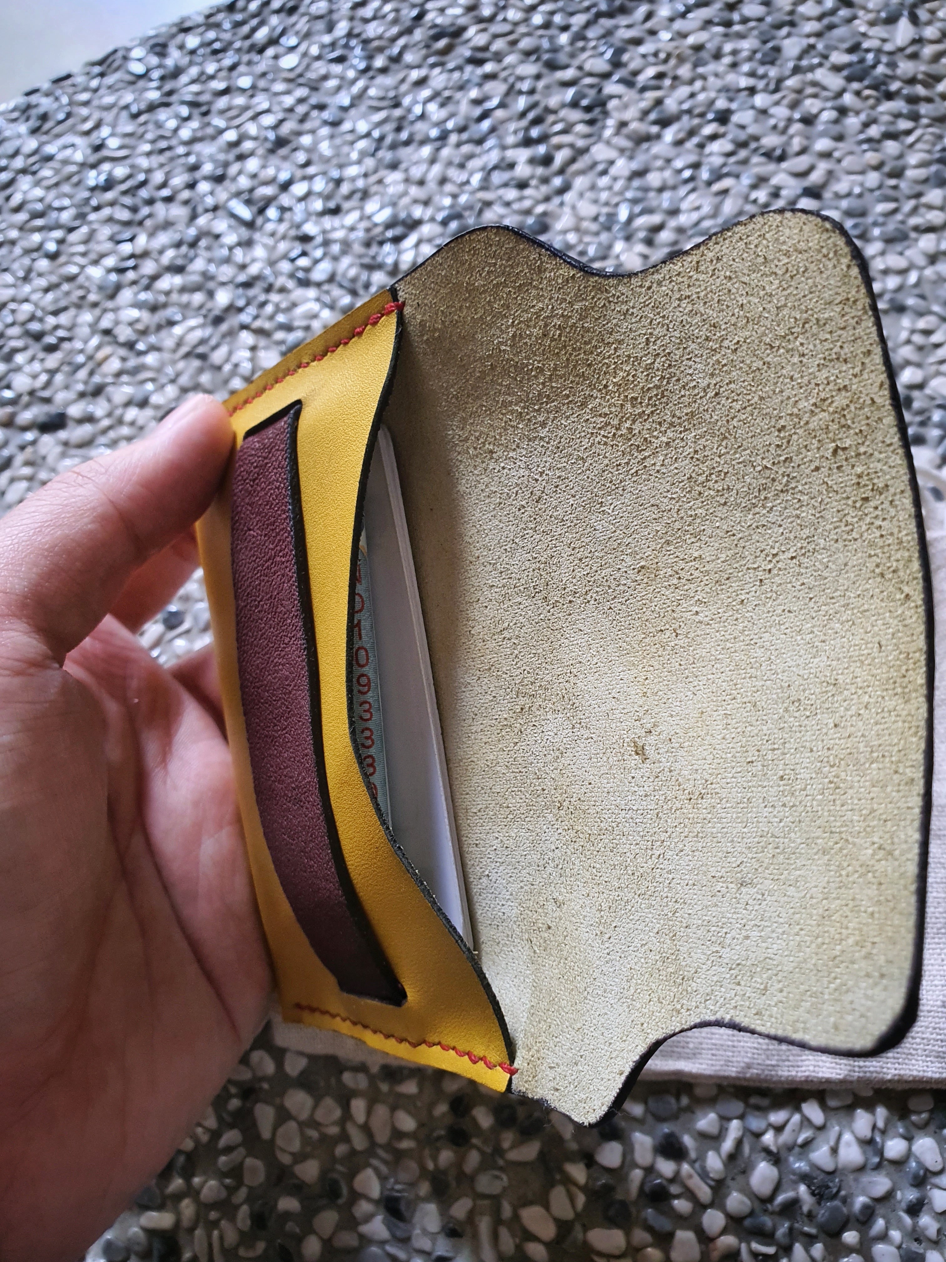 The Tundra - a simple tuck purse to hold card cash and coins