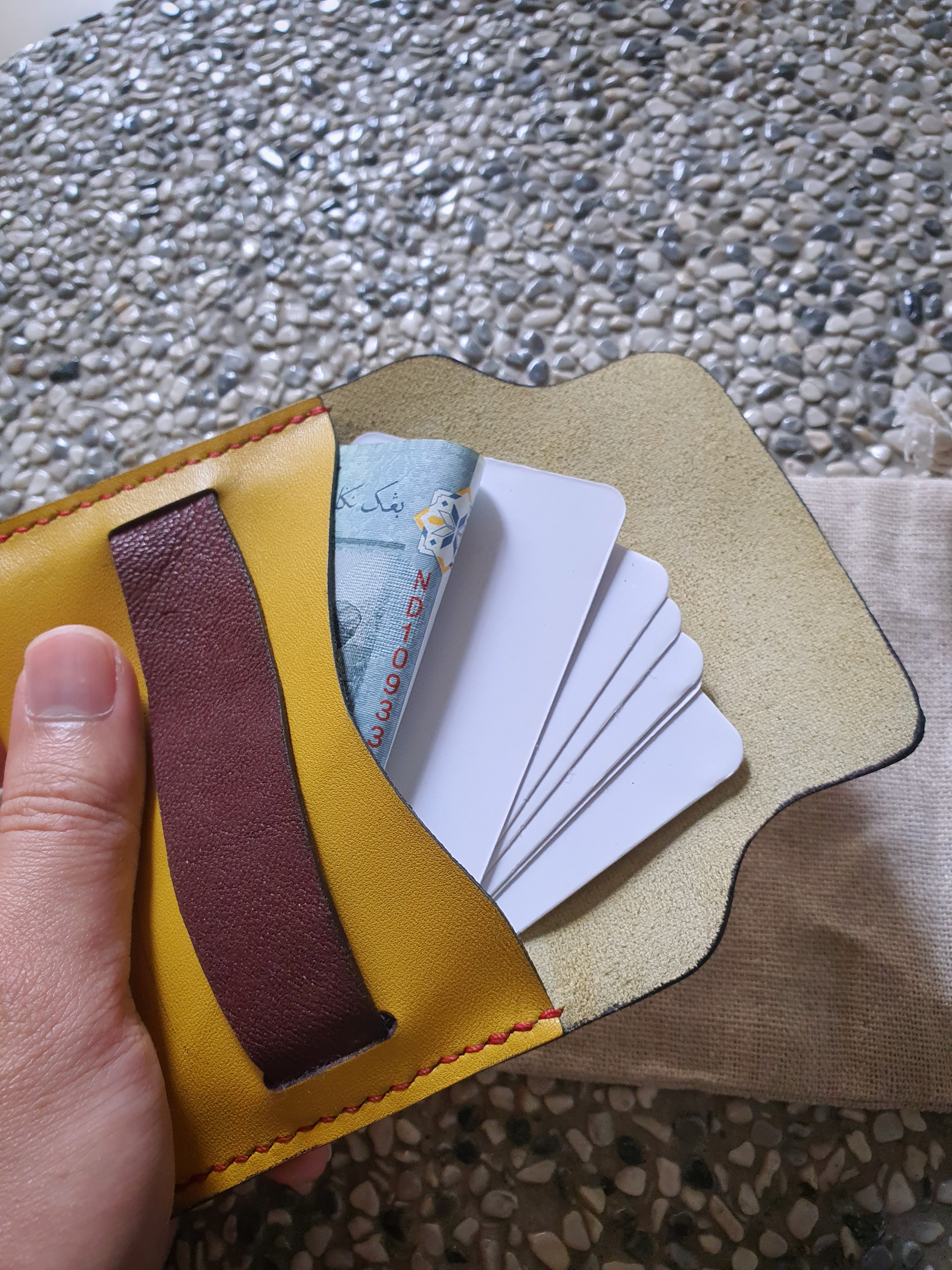 The Tundra - a simple tuck purse to hold card cash and coins