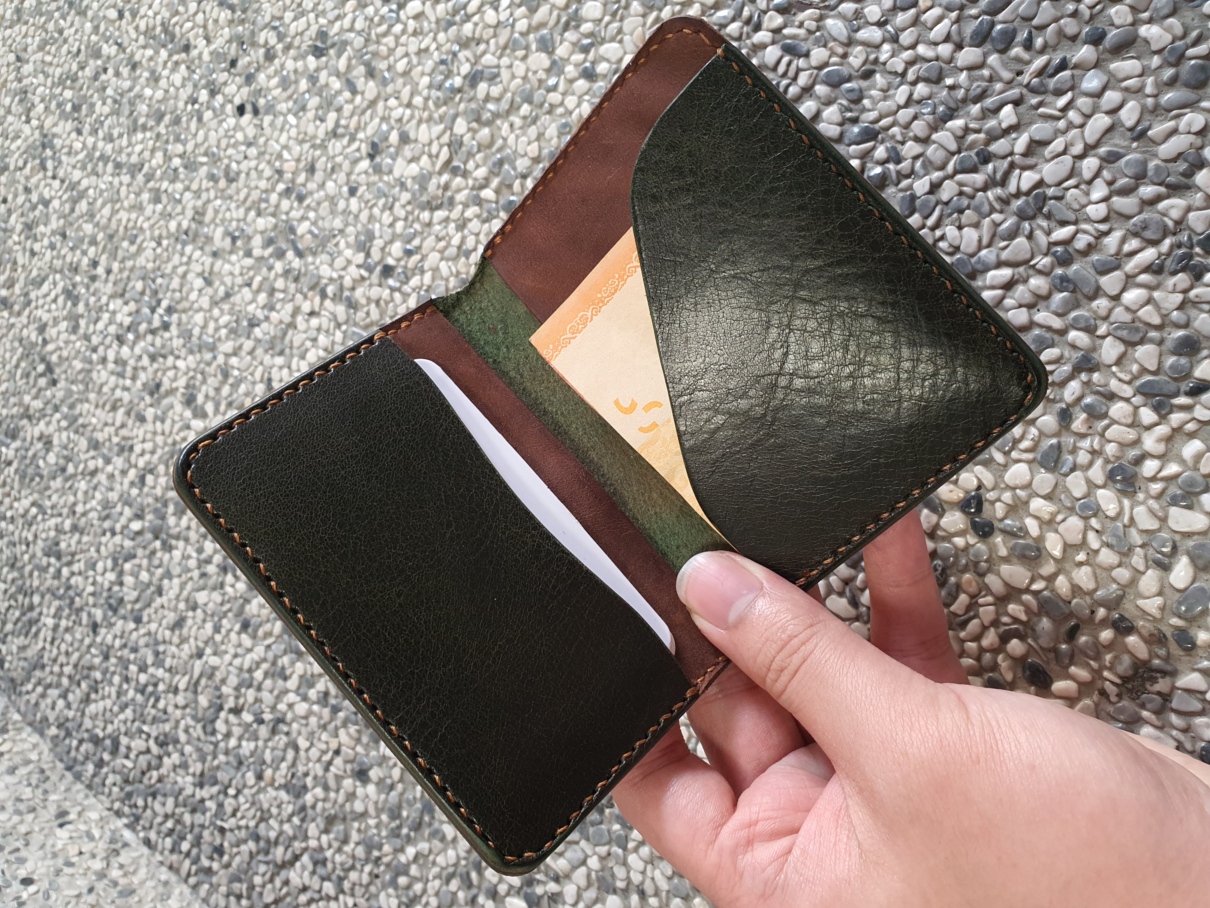The Tawny - a minimalist card and cash bifold wallet