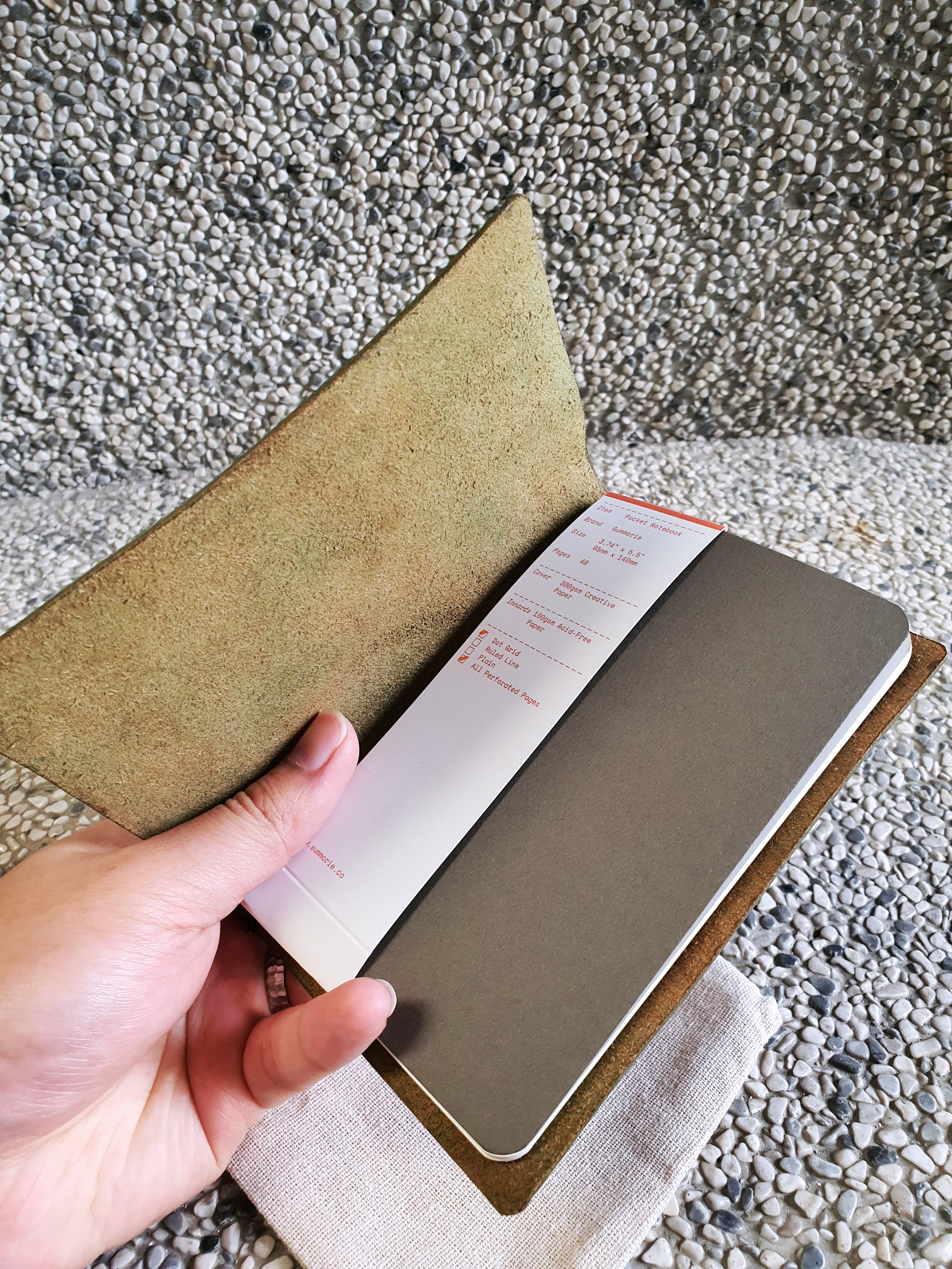 The laurel - An A6 notebook journal leather cover
