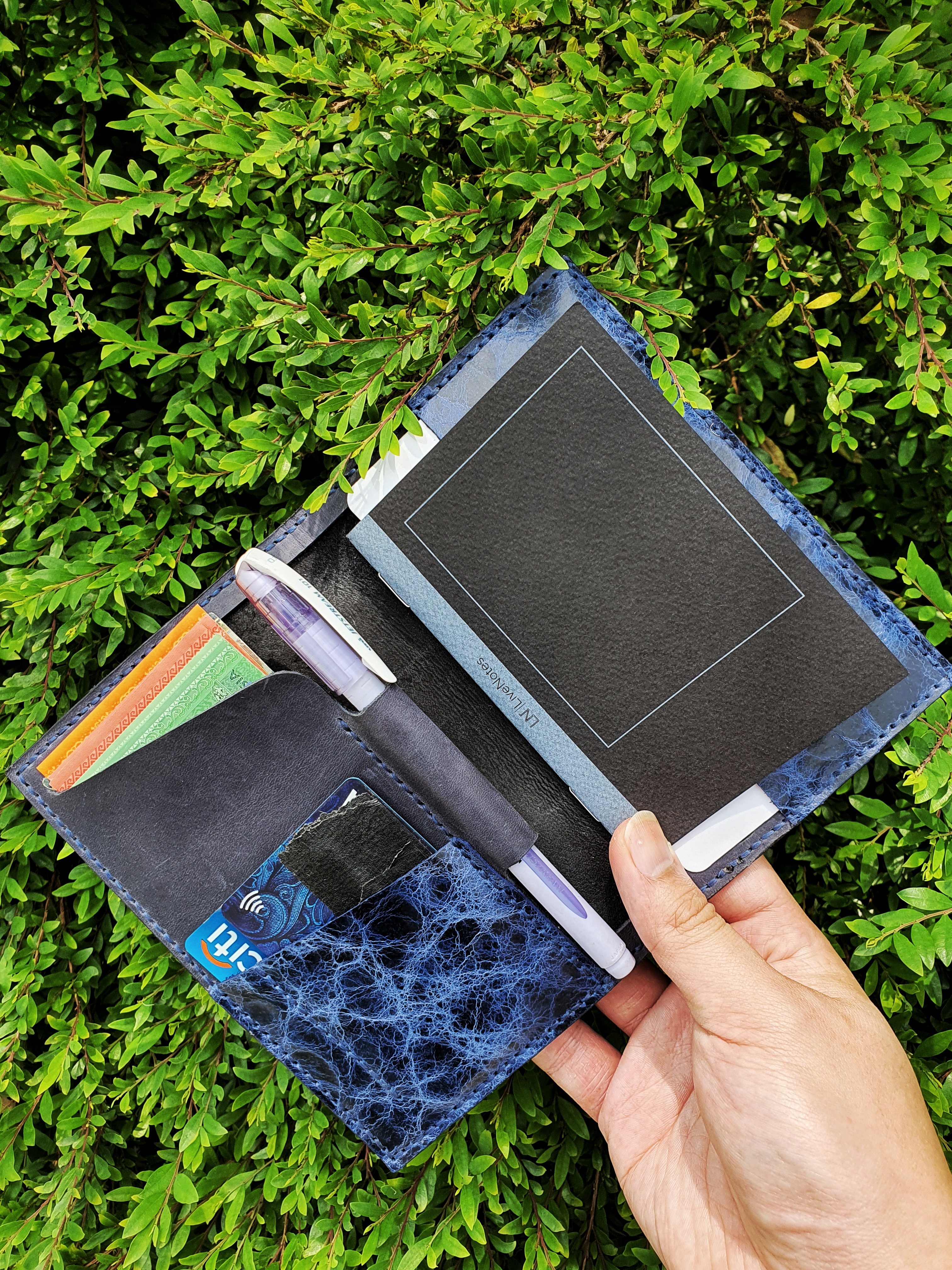 The Cobalt V2 - passport sized wallet with room for cash and cards